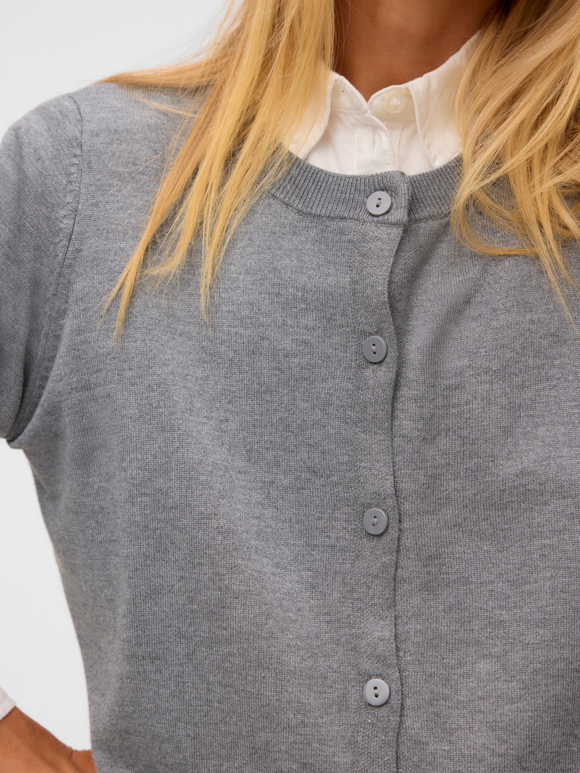 Vero Moda Veste en tricot »VMSILJE LS O-NECK CARDIGAN NOOS« mélange viscose, coupe régulière