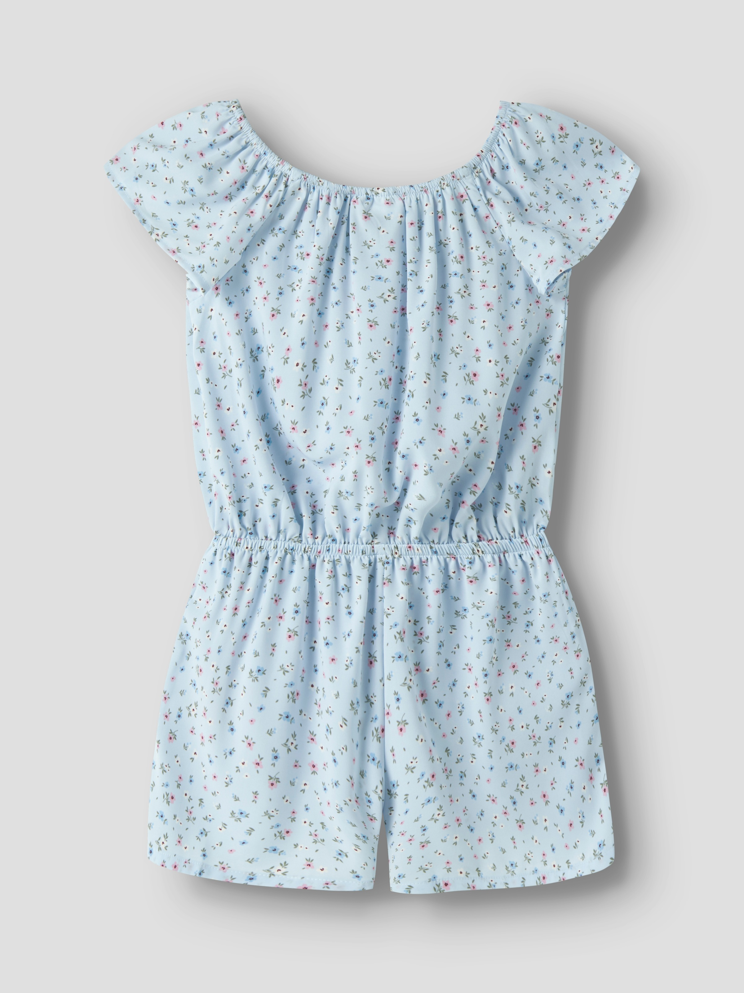 Name It Kurzoverall »NKFVINAYA  PLAYSUIT FFF« Kunstfaser, elastischer Bund, Allover-Druck