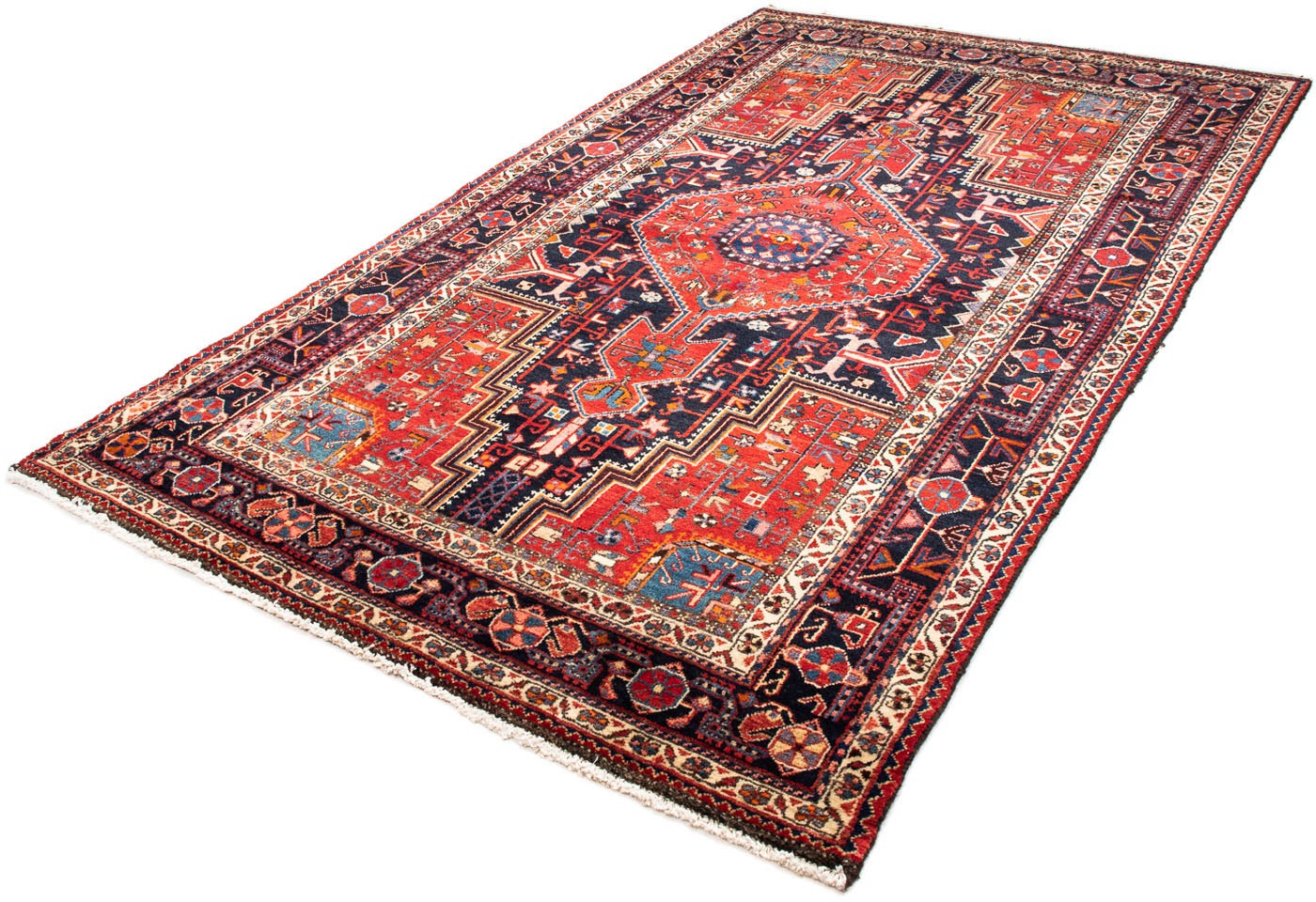 Image of morgenland Orientteppich »Perser - Nomadic - 237 x 140 cm - dunkelrot«, rechteckig, 10 mm Höhe, Wohnzimmer, Handgeknüpft, Einzelstück mit Zertifikat bei Ackermann Versand Schweiz
