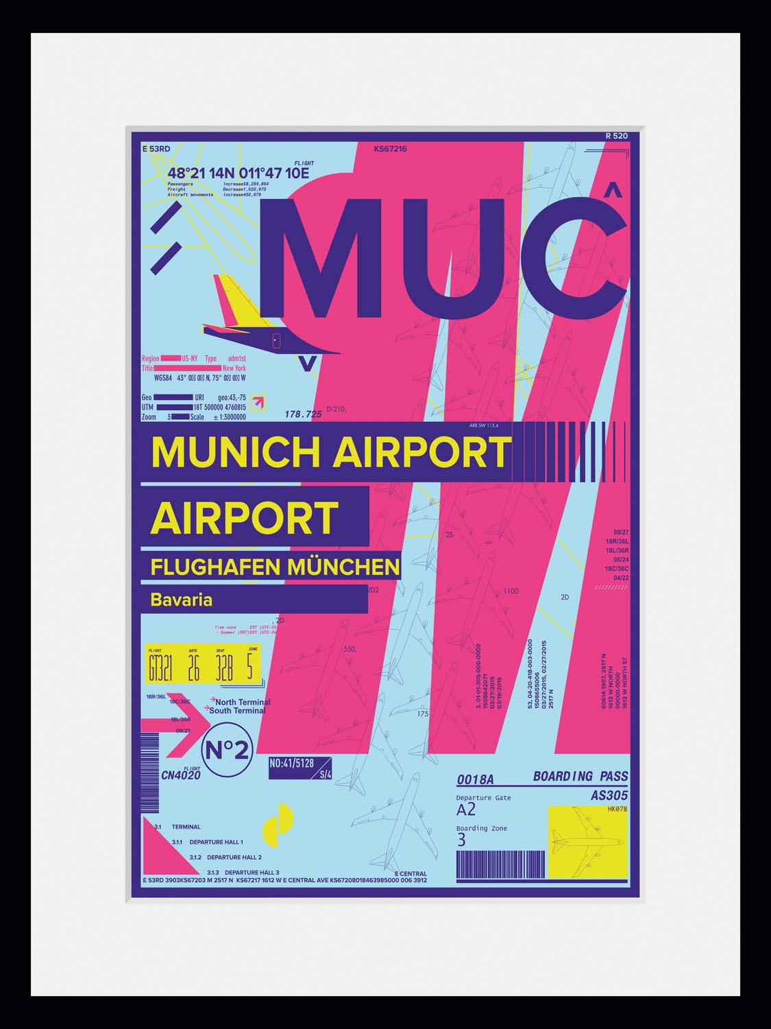 Image of queence Bild »MUC AIRPORT«, Flugzeuge, (1 St.) bei Ackermann Versand Schweiz