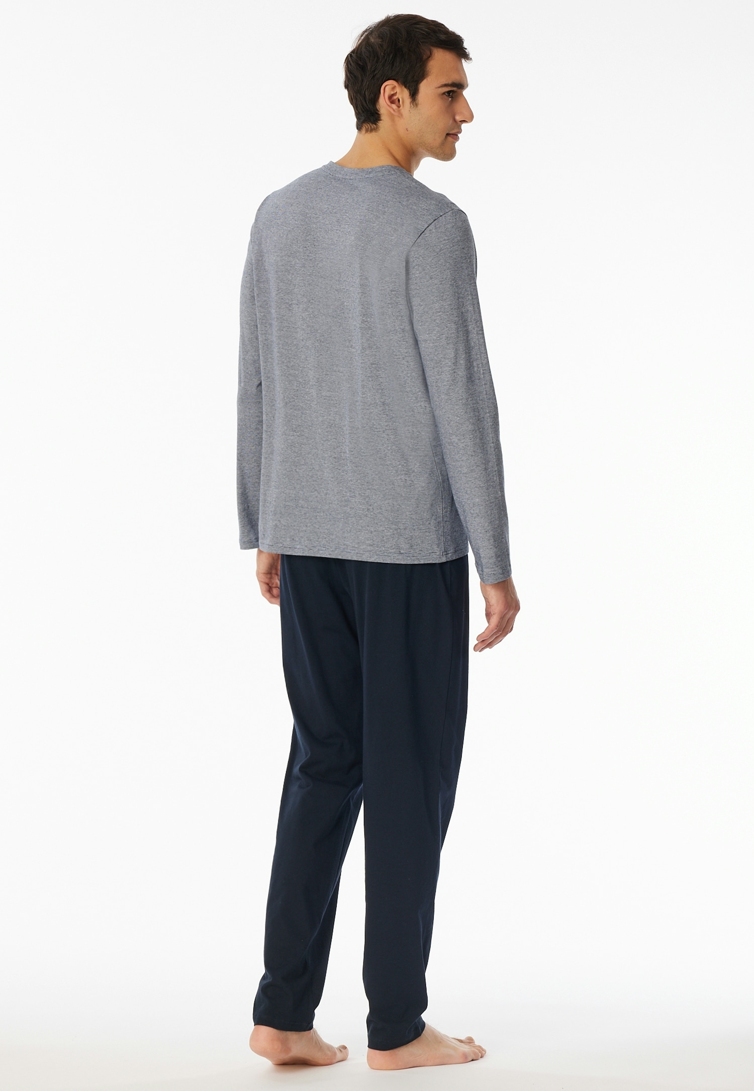 Schiesser Schlafanzug »"Casual Essentials"«, mit feinen, gestrickten Ringeln