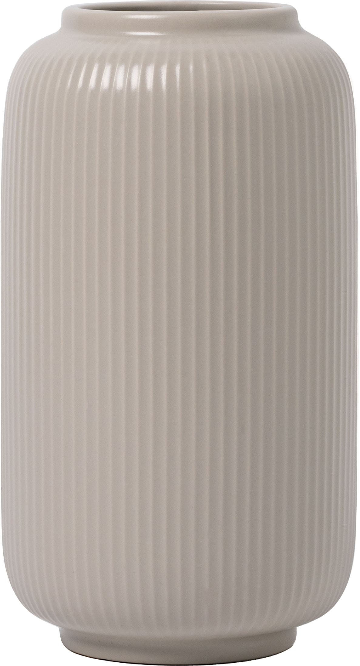 GOODproduct Tischvase »Ylvii, innen vollständig glasiert und wasserundurchlässig« aus Keramik, uni matt oder mit glänzender Effektglasur, creme und blau