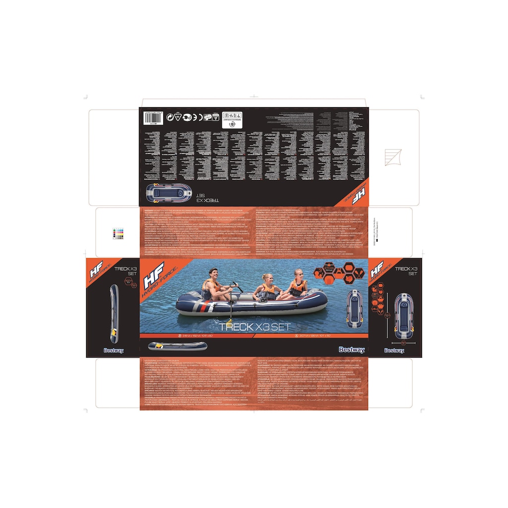 Bestway Schlauchboot »Set Raft Trek X3«