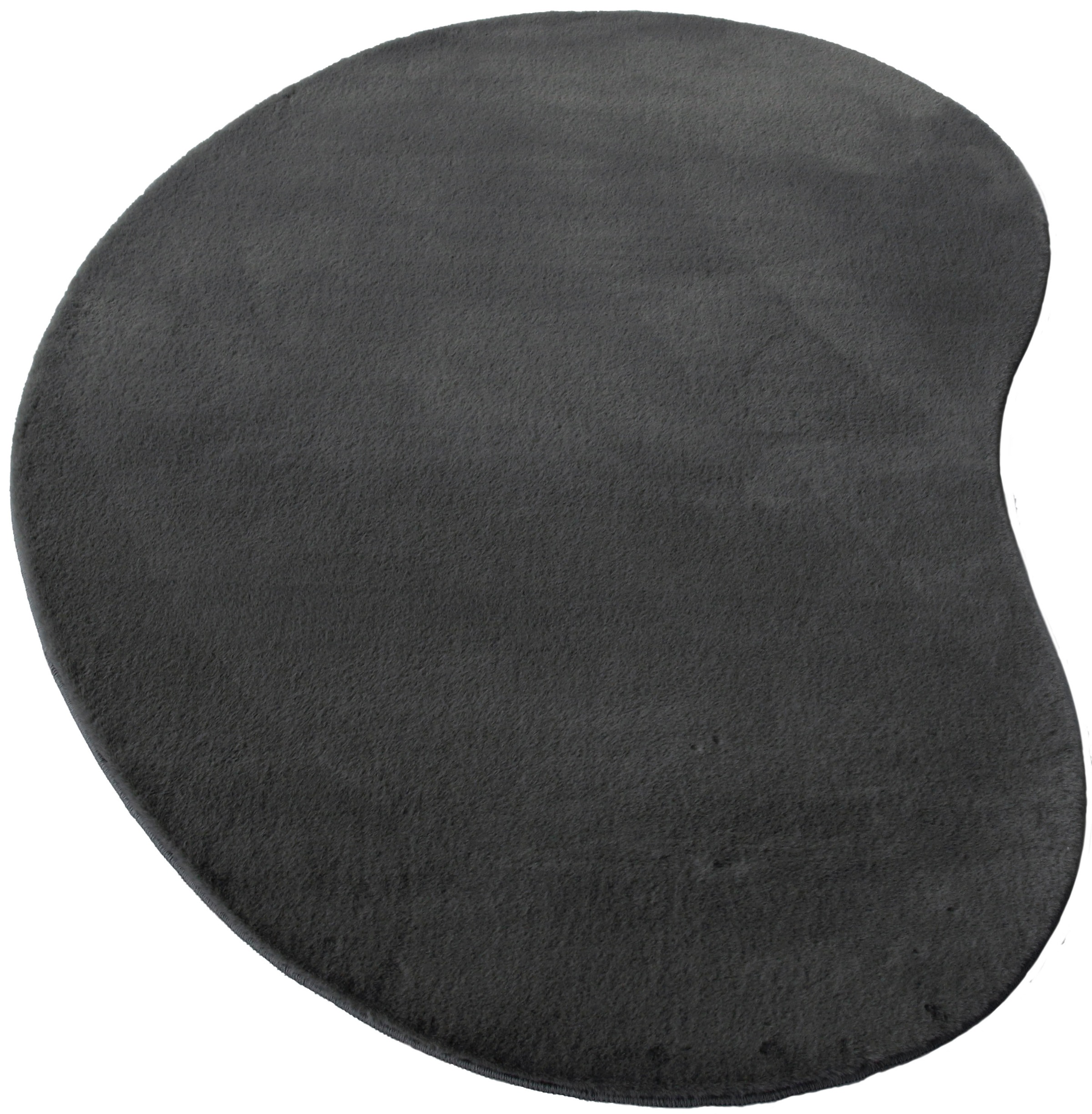 my home Fellteppich »Balu Bean, Kaninchenfell«, U-förmig, 20 mm Höhe, Kunstfell Teppich, Modern, weich, Wohnzimmer, Schlafzimmer