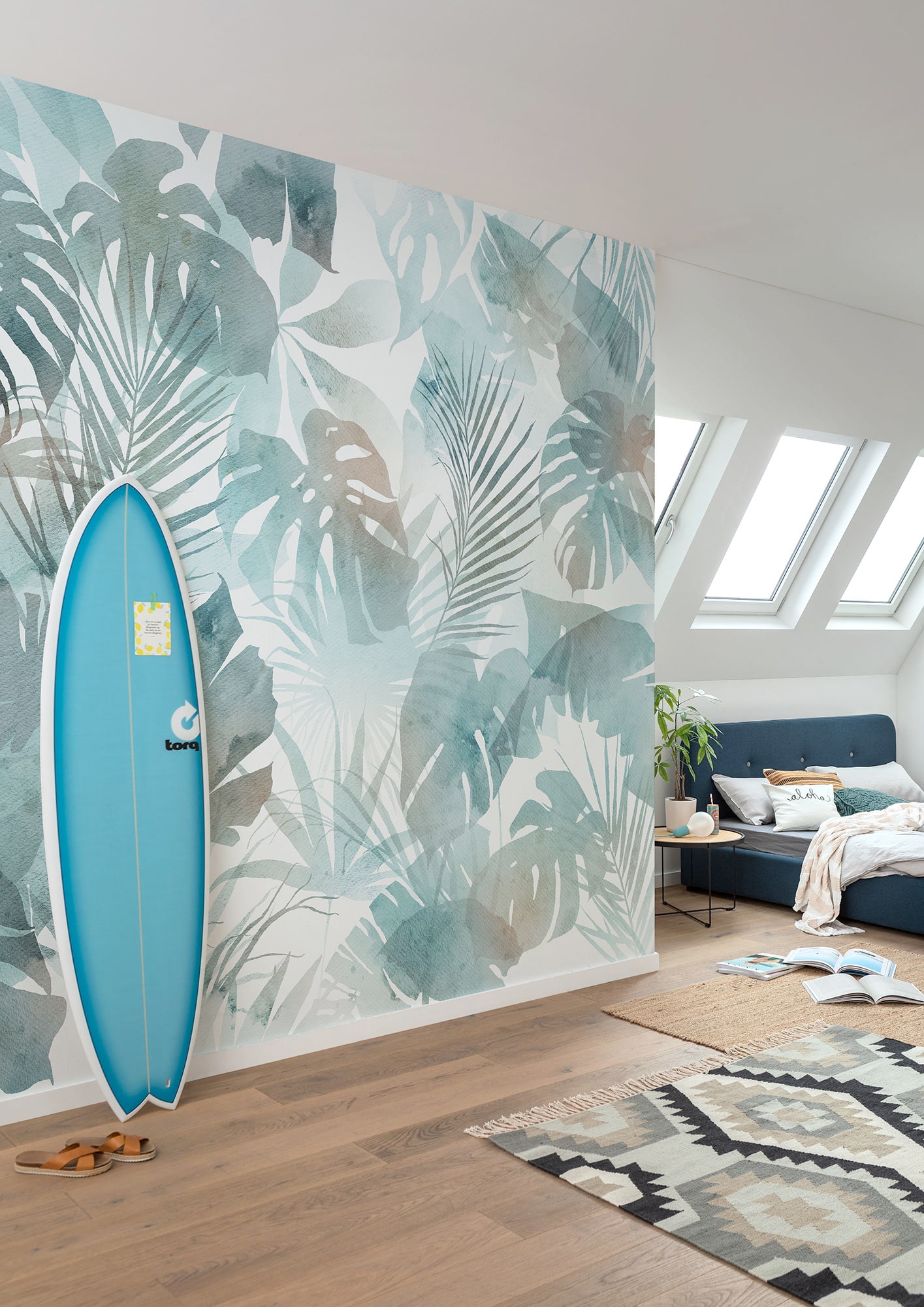 Image of Komar Fototapete "Komar Vlies Fototapete - Frootloops Jungle - Grösse 300 x 250 cm" bedruckt glatt