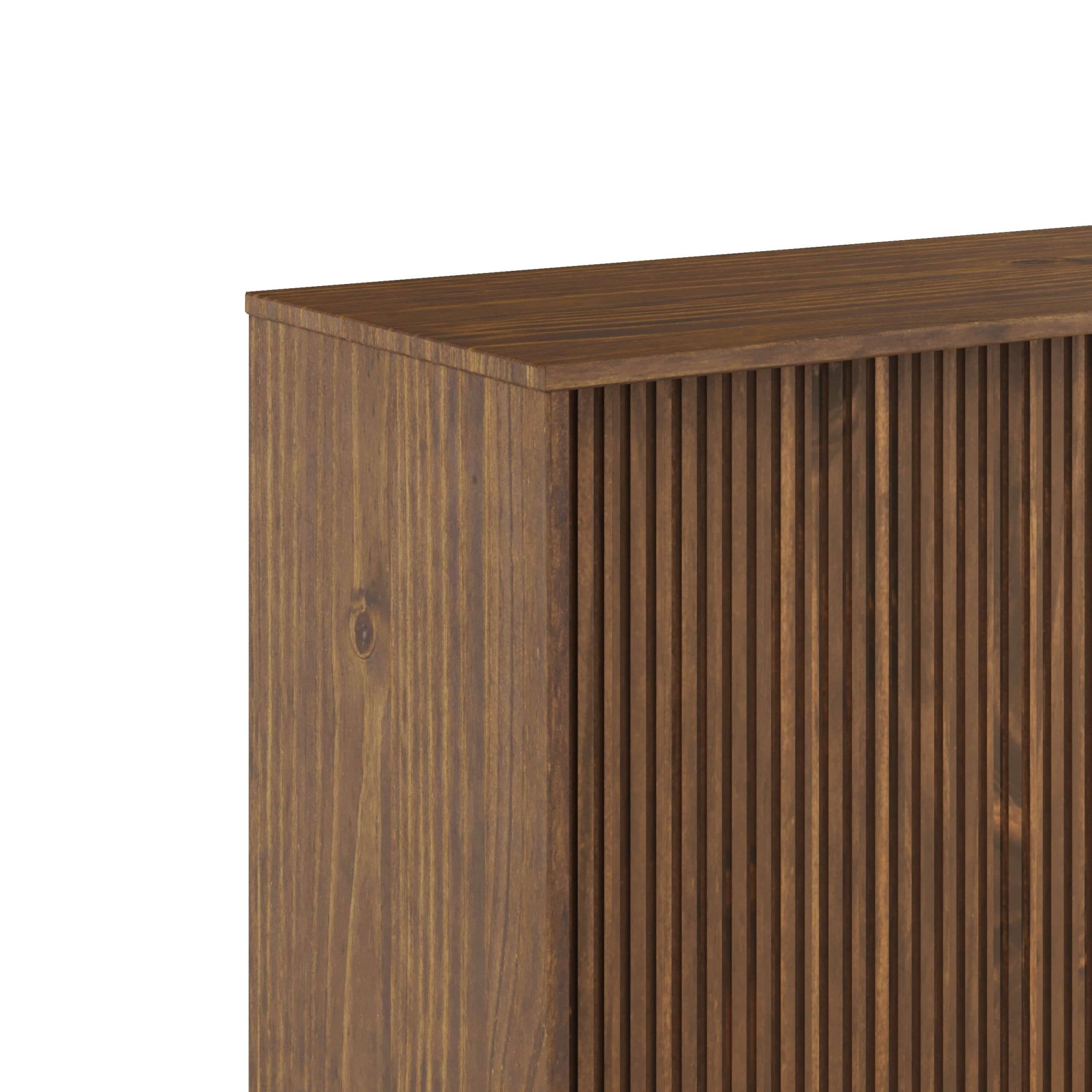 GOODproduct Sideboard »Malmedy Front mit gefrästen Rillen« Kommode aus massivem Kiefernholz, Push-to-open, FSC, Breite 200 cm