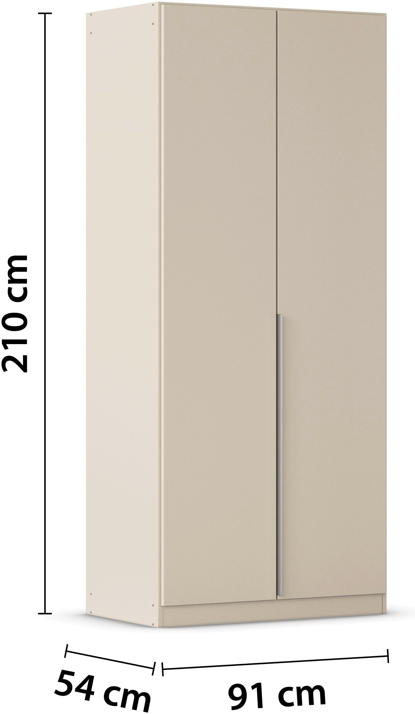 GOODproduct Drehtürenschrank »AGORDO« in zwei Griff-Farben, Breiten 91-405 cm, Dekor- oder Hochglanzfront, in 8 Breiten & 2 Höhen, MADE IN GERMANY