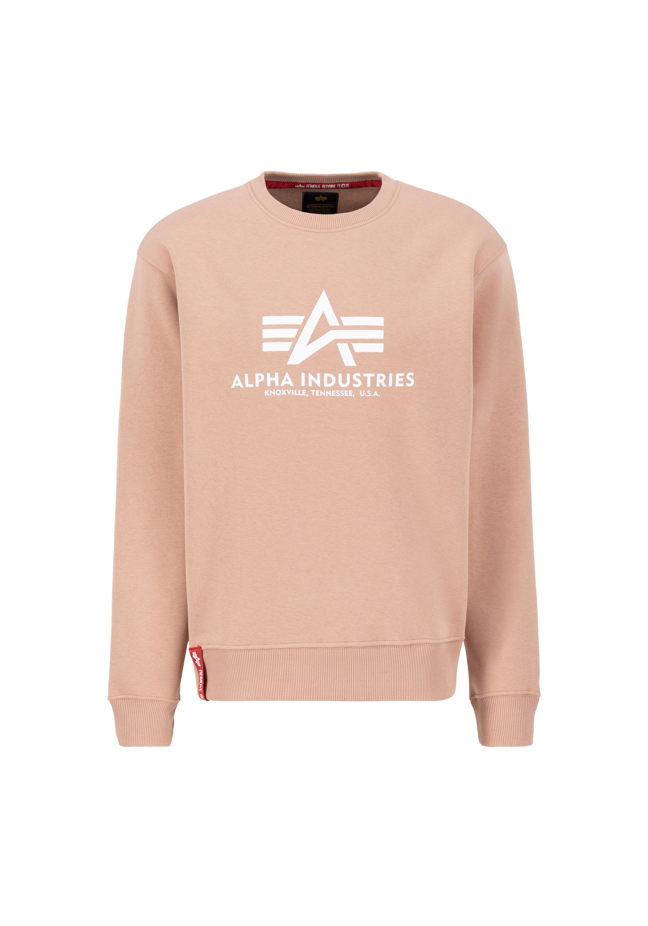 Alpha Industries , Sweater »Basic Sweatshirt BL« , orange , XS , Brushed Fleece Stoff