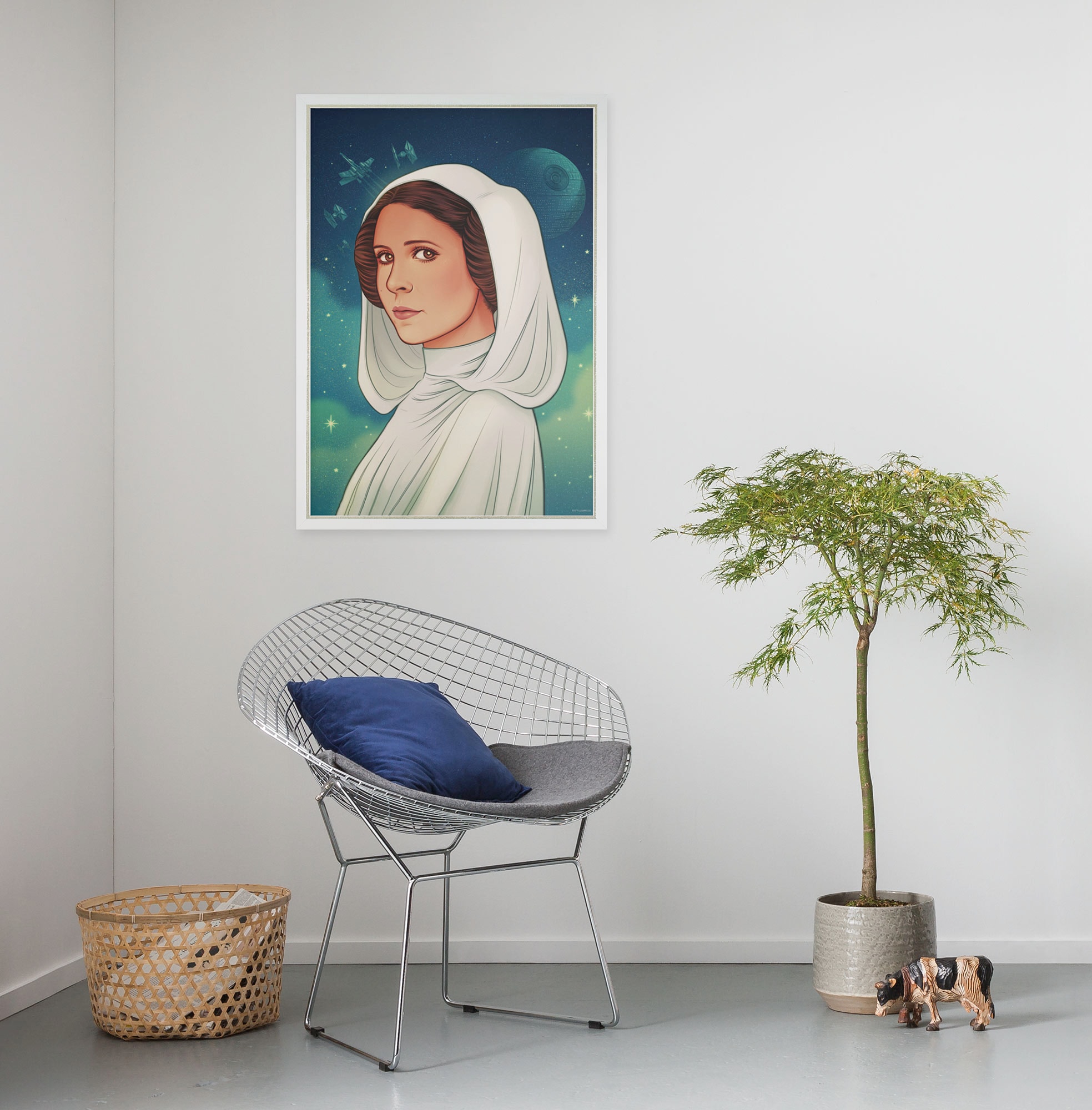 Image of Komar Wandbild "Star Wars Princess of Alderaan" Disney Set, 1 Stk. tlg. 50 x 70 cm (Breite x Höhe) - Kinderzimmer, Dekoration