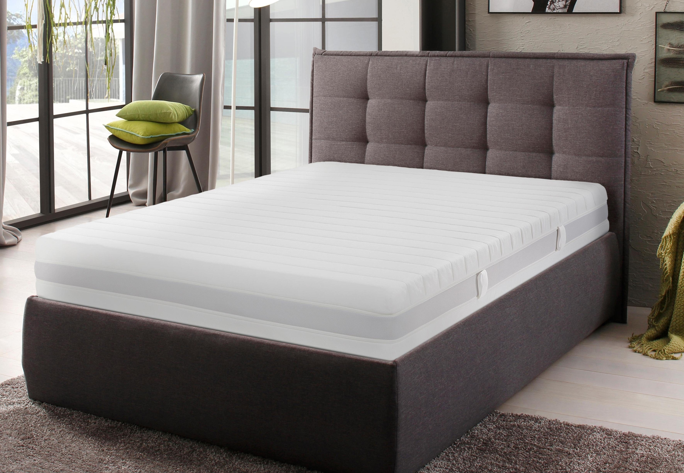 Malie Taschenfederkernmatratze »Matratze Königin 7 Zonen Tonnentaschenfederkernmatratze«, 24 cm hoch, Raumgewicht: 30 kg/m³, 1000 Federn, (1 St.), 90x200cm& weitere Grössen, Matratze H2, H3, H4, H5