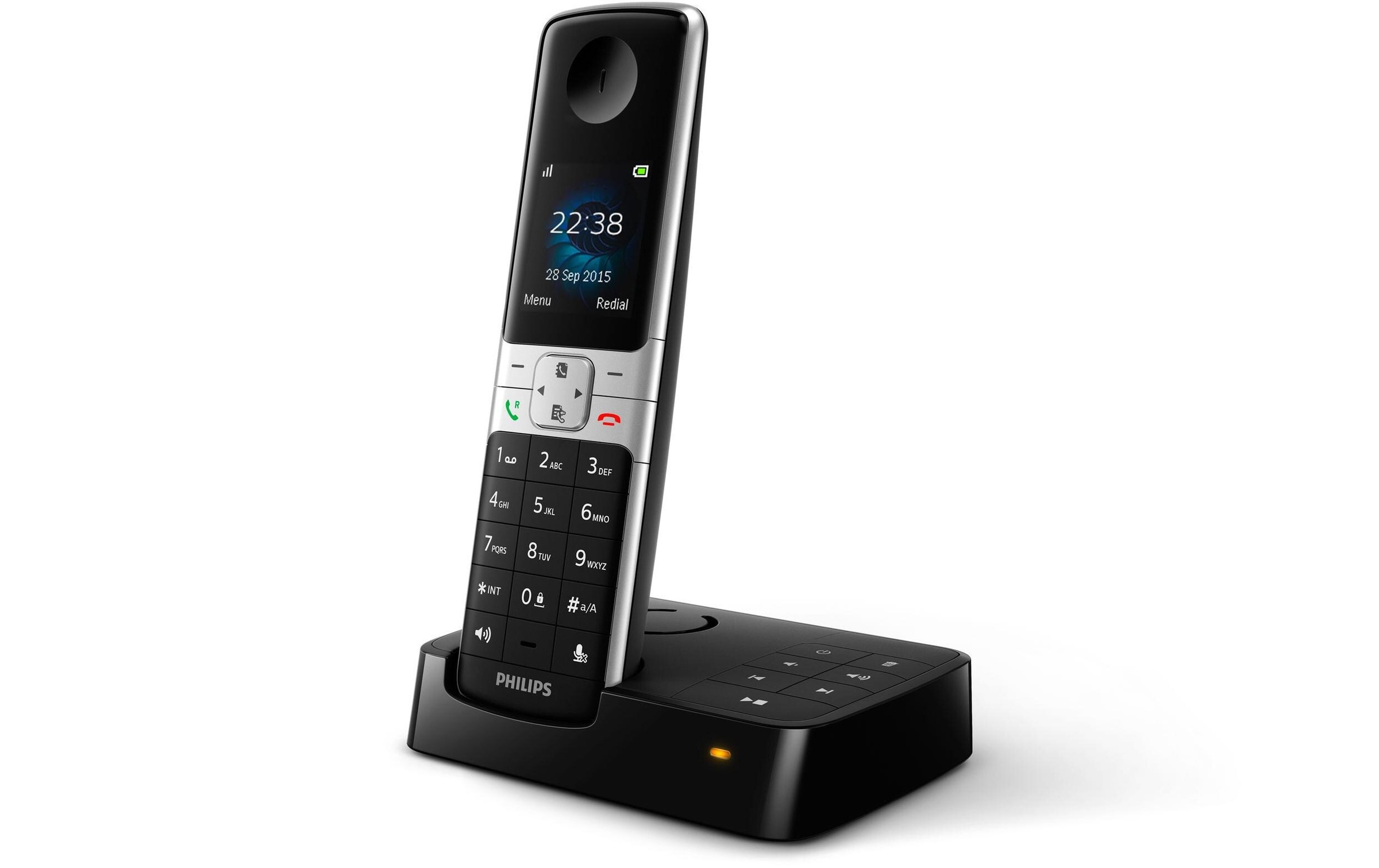 Philips Schnurloses DECT-Telefon »Philips D6351B Schwarz«