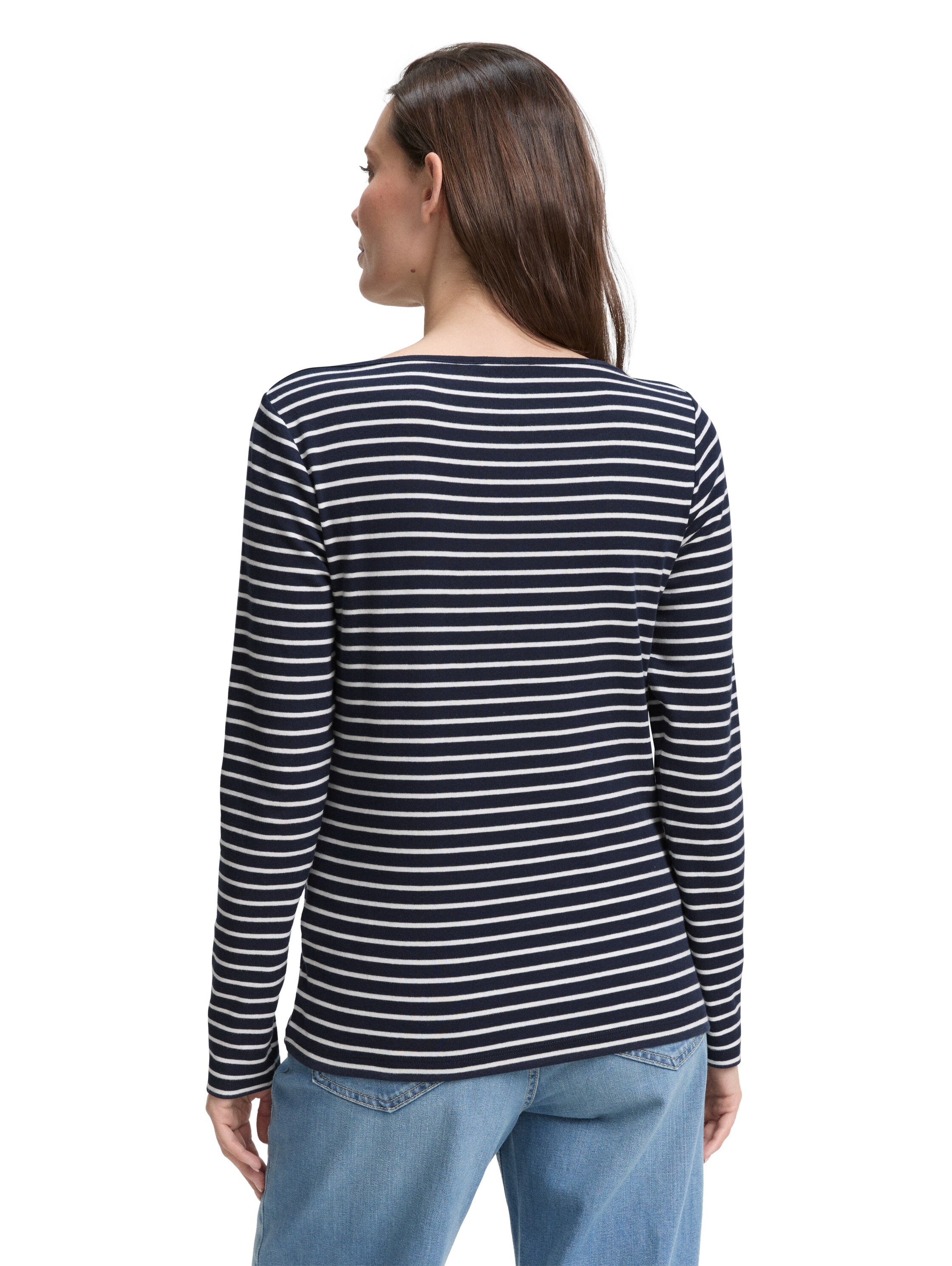 TOM TAILOR Langarmshirt, mit Streifen Muster