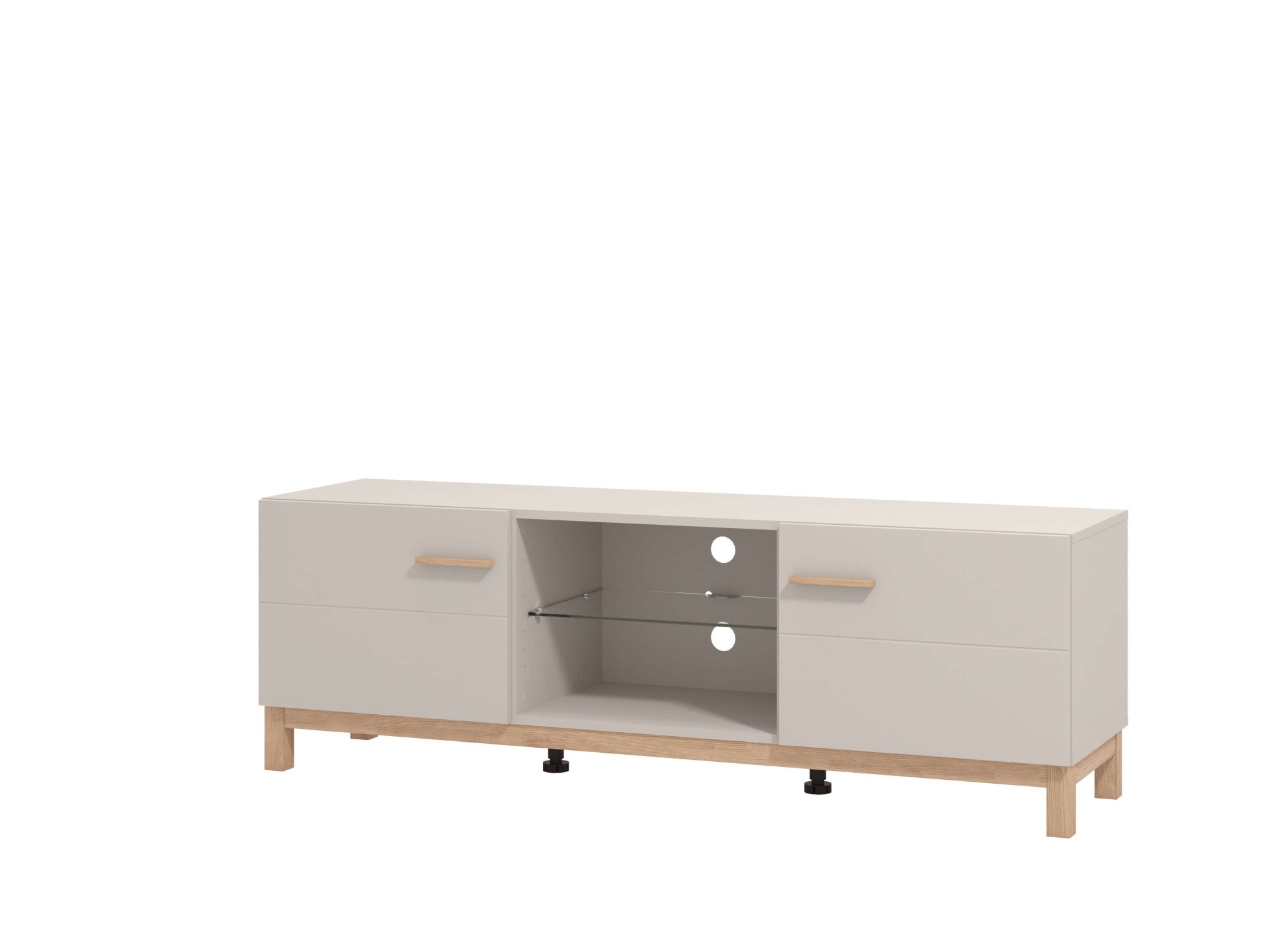 Home affaire TV-Bank »Essex, TV-Board, TV-Kommode, TV-Schrank, TV-Unterschrank, TV-Möbel« Elegantes Lowboard (154 cm) in Kaschmir mit viel Stauraum