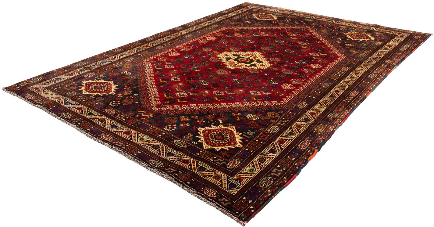 Image of morgenland Orientteppich »Perser - Nomadic - 295 x 210 cm - dunkelrot«, rechteckig, 10 mm Höhe, Wohnzimmer, Handgeknüpft, Einzelstück mit Zertifikat bei Ackermann Versand Schweiz