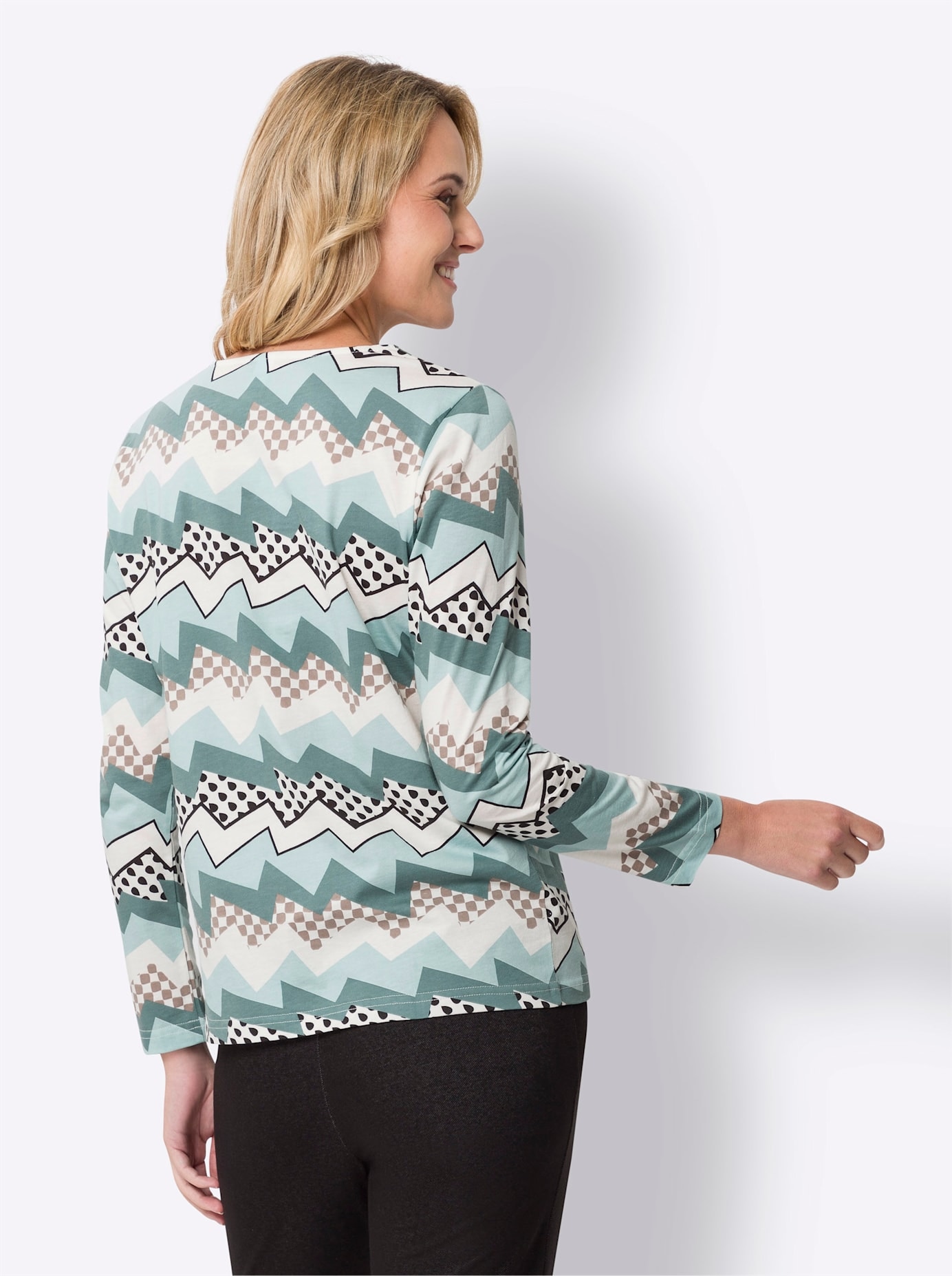 Classic Basics Shirt à col rond »Langarm-Shirt« 1 cuis