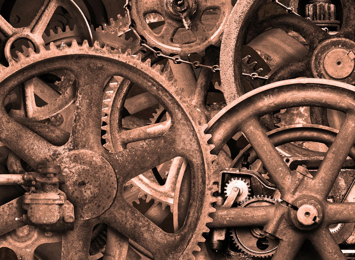 Image of Papermoon Fototapete »Industrieller Steampunk«, Vliestapete, hochwertiger Digitaldruck, inklusive Kleister bei Ackermann Versand Schweiz