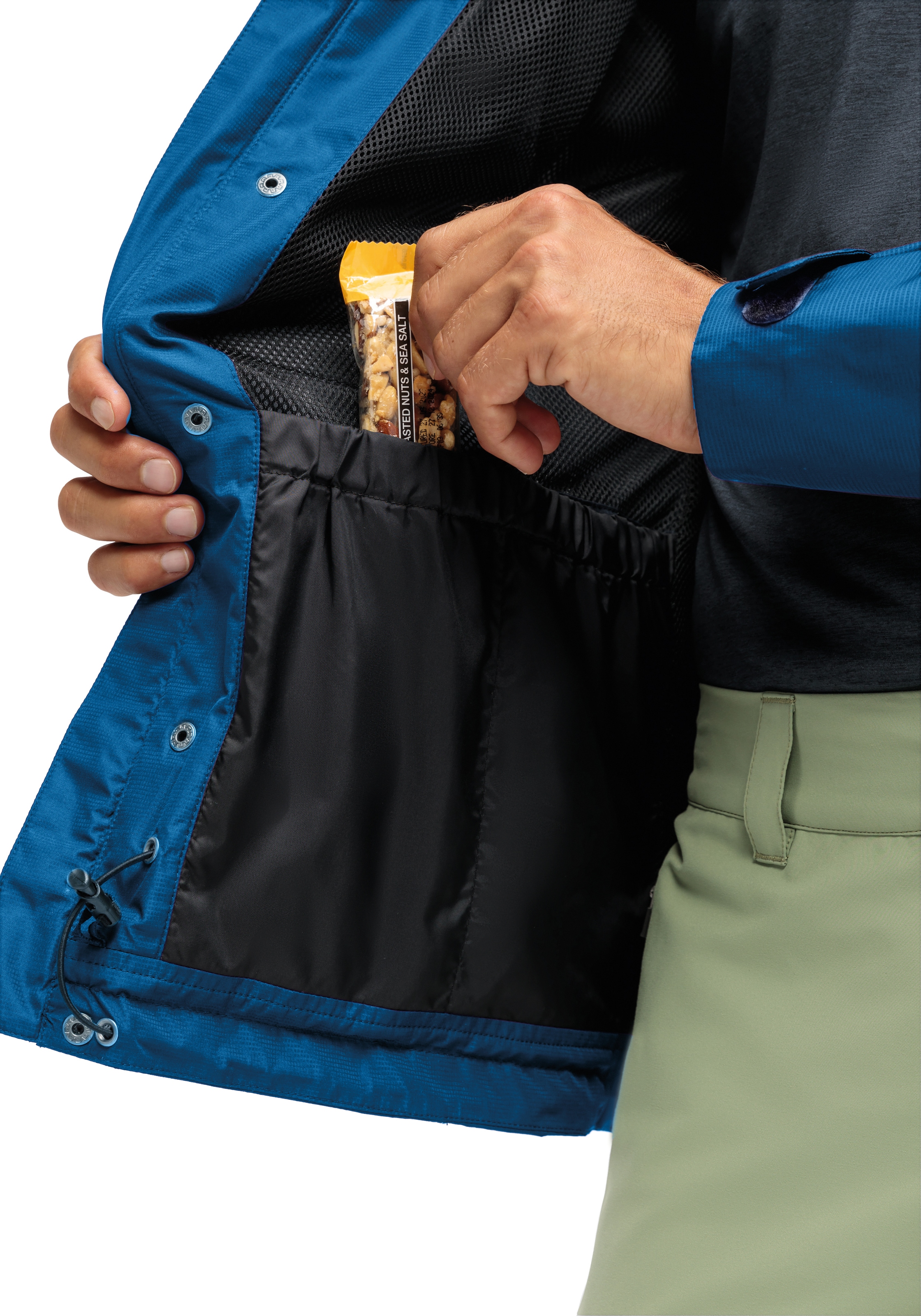 Maier Sports Veste de pluie »Abbenstein M« Veste homme imperméable, coupe-vent moderne, veste outdoor, coupe régulière