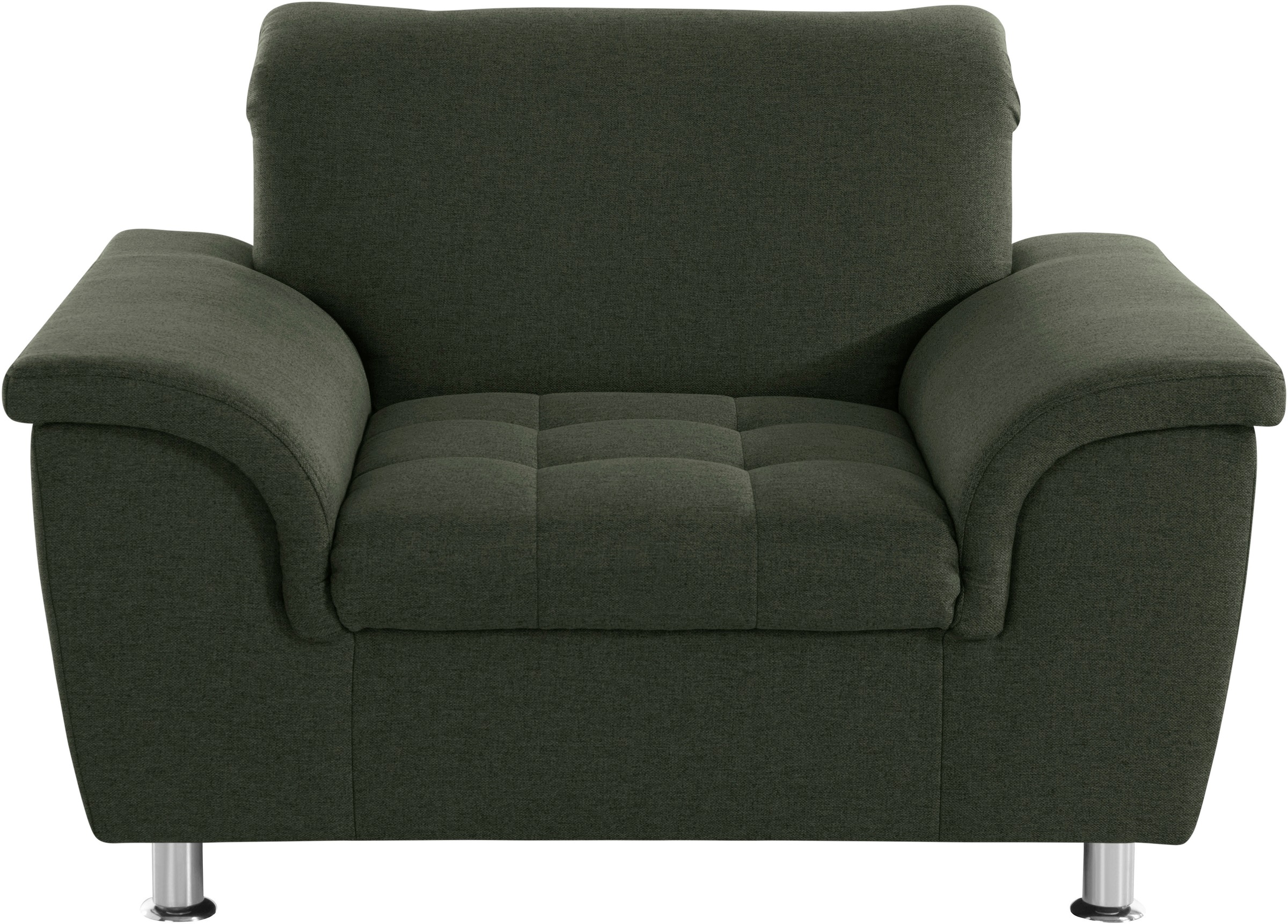 DOMO collection Sessel »FRANZI zeitlos und elegant, moderne Sitzheftung« wahlweise mit Kopfteilverstellung