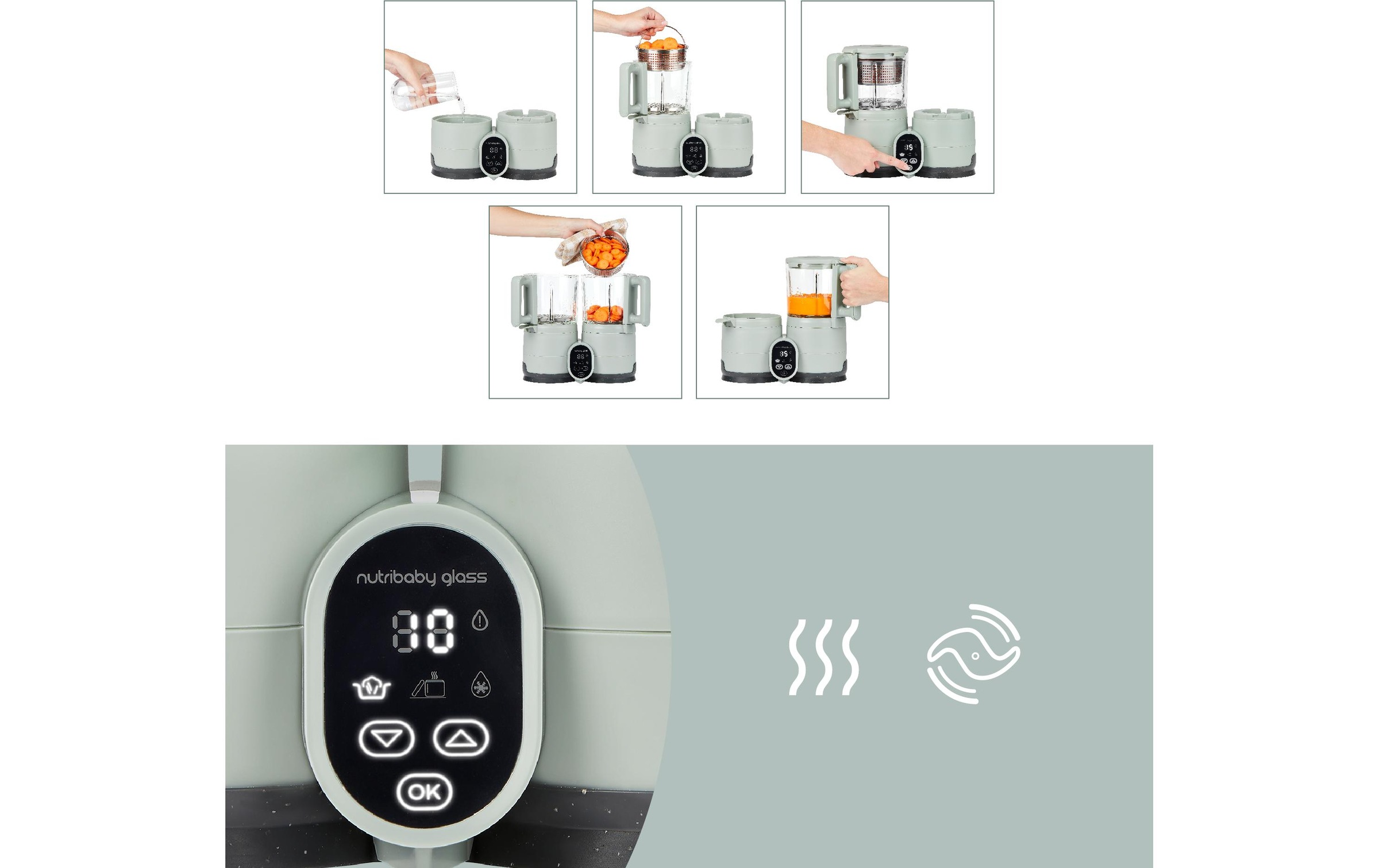 BABYMOOV Babynahrungszubereiter »Nutribaby Glass«