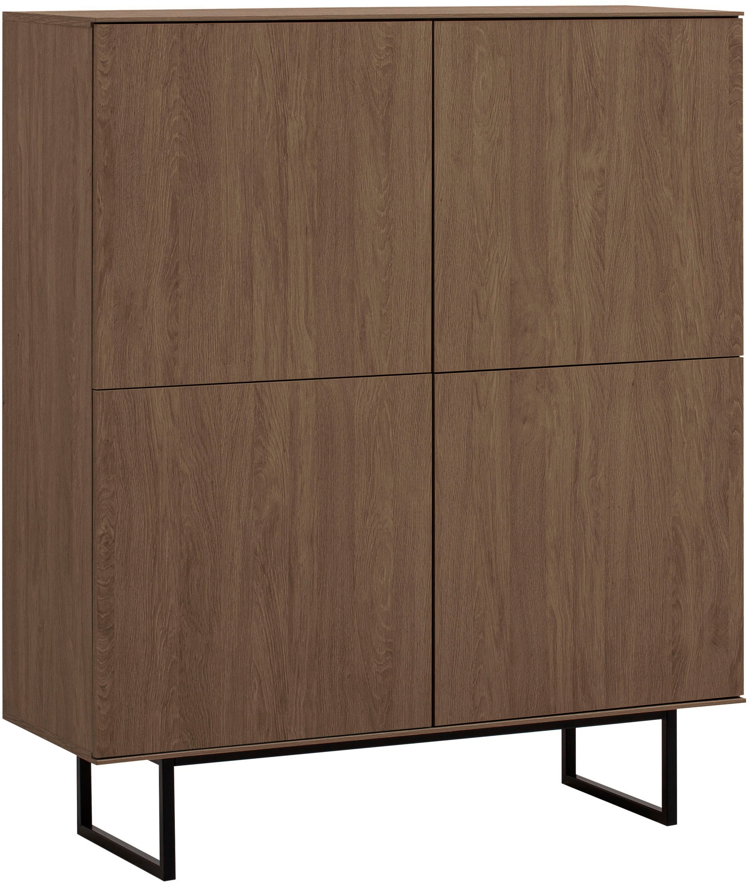 Home affaire Buffet haut »Lund, moderner Schrank, Kommode mit Kufengestell« surface supérieure visuellement fine, aspect haut de gamme, espace de rangement suffisant