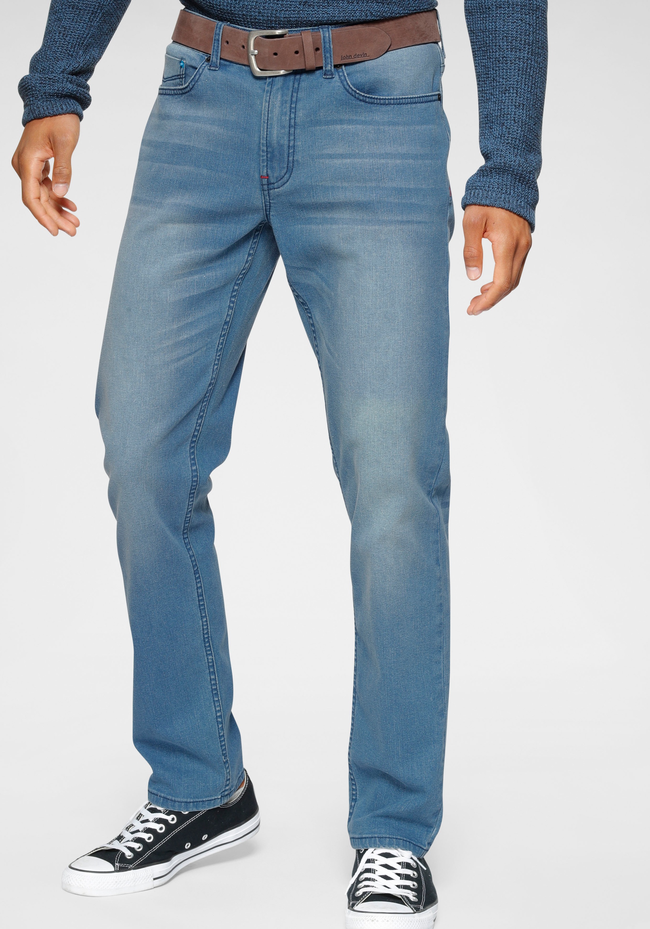 Image of H.I.S Slim-fit-Jeans »FLUSH«, Ökologische, wassersparende Produktion durch Ozon Wash bei Ackermann Versand Schweiz