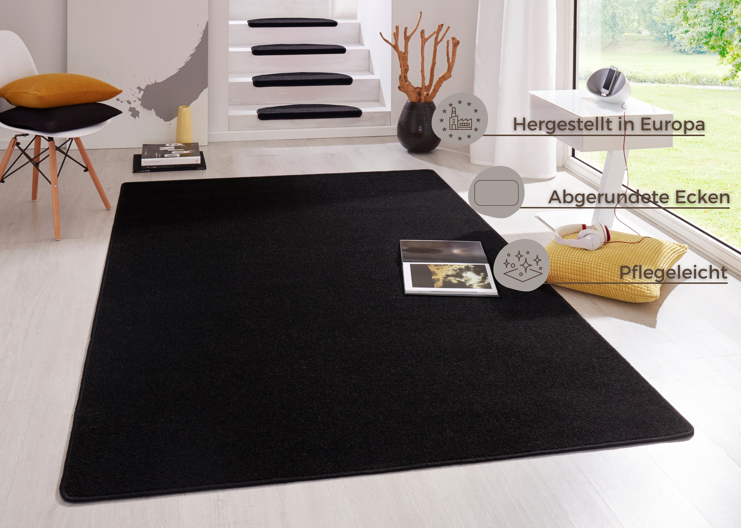 HANSE Home Teppich »Fancy«, rechteckig, 7 mm Höhe