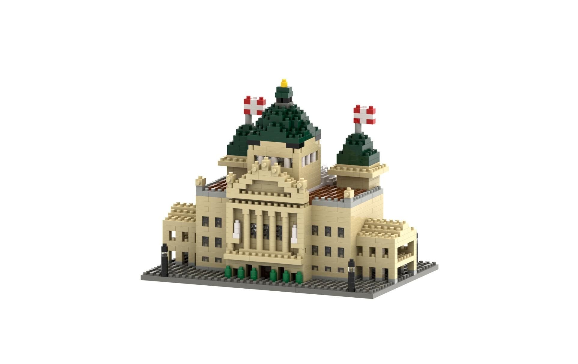 Image of Brixies Spielbausteine "Bundeshaus Schweiz aus 957 Bausteinen"