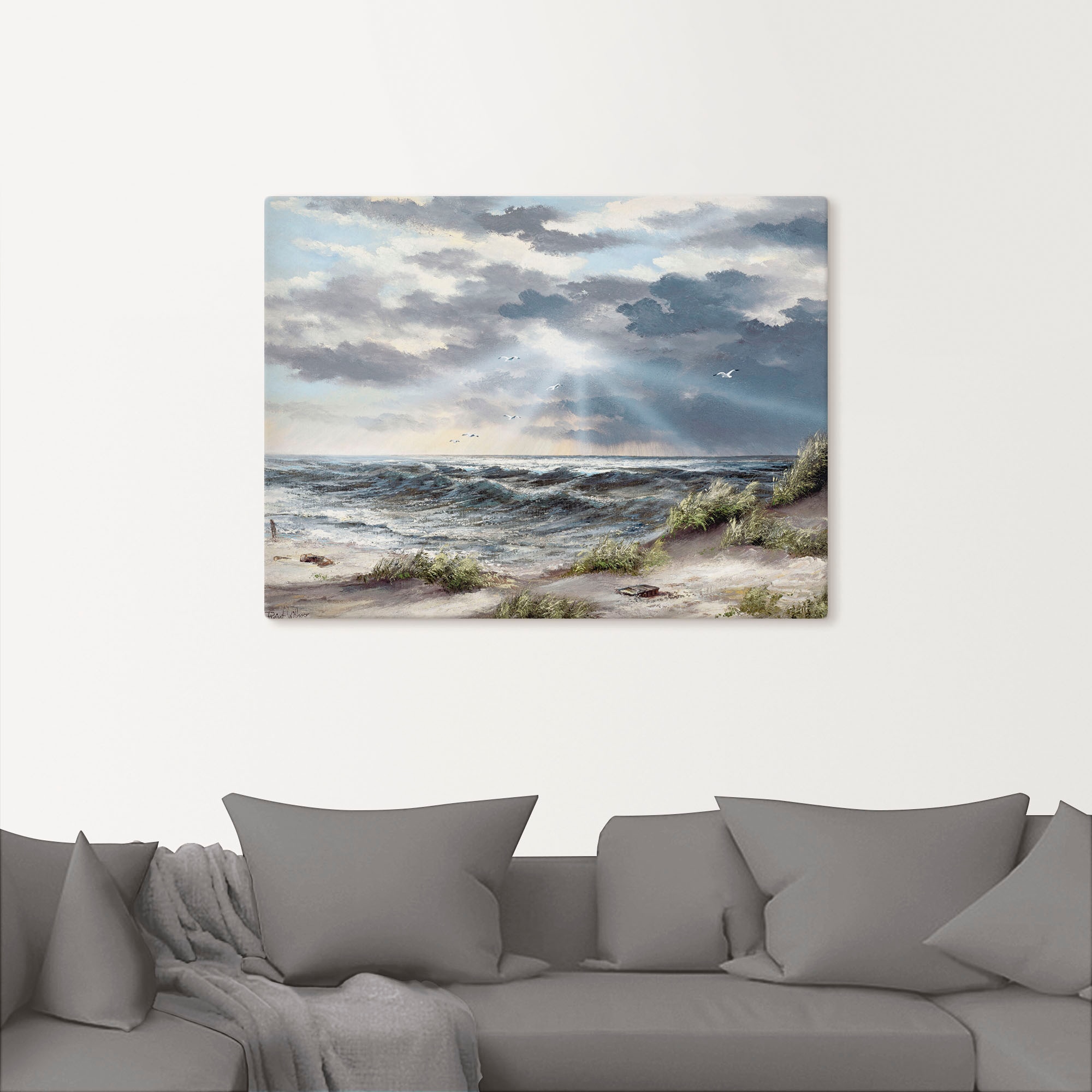 Artland Leinwandbild »Ungemessene Höhen« Gewässer 1 Stk. tlg. auf Holzrahmen gespannt