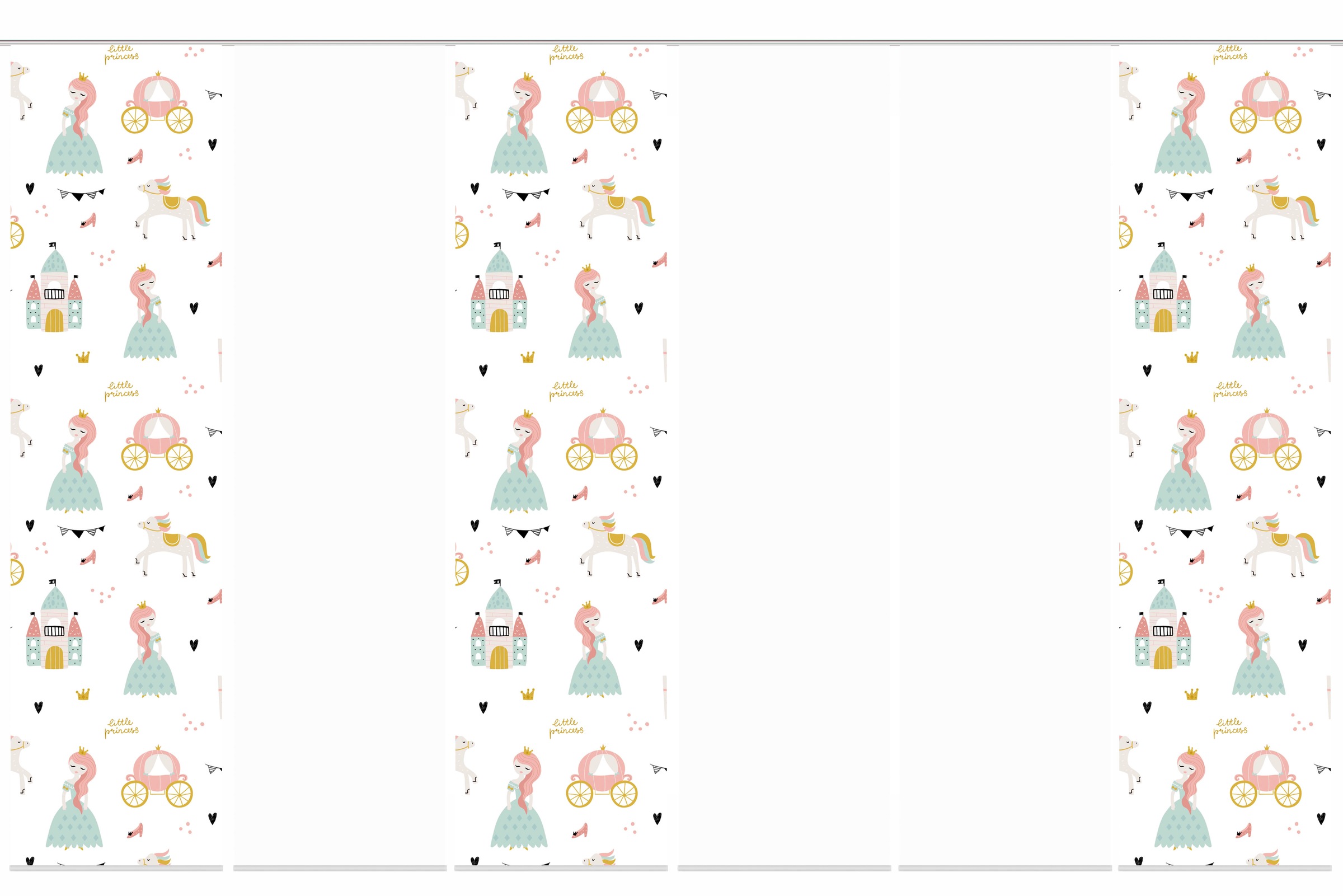 Image of HOME WOHNIDEEN Schiebegardine »PRINCESS«, (6 St.), Schiebevorhang Digi 6er Set PRINCESS bei Ackermann Versand Schweiz