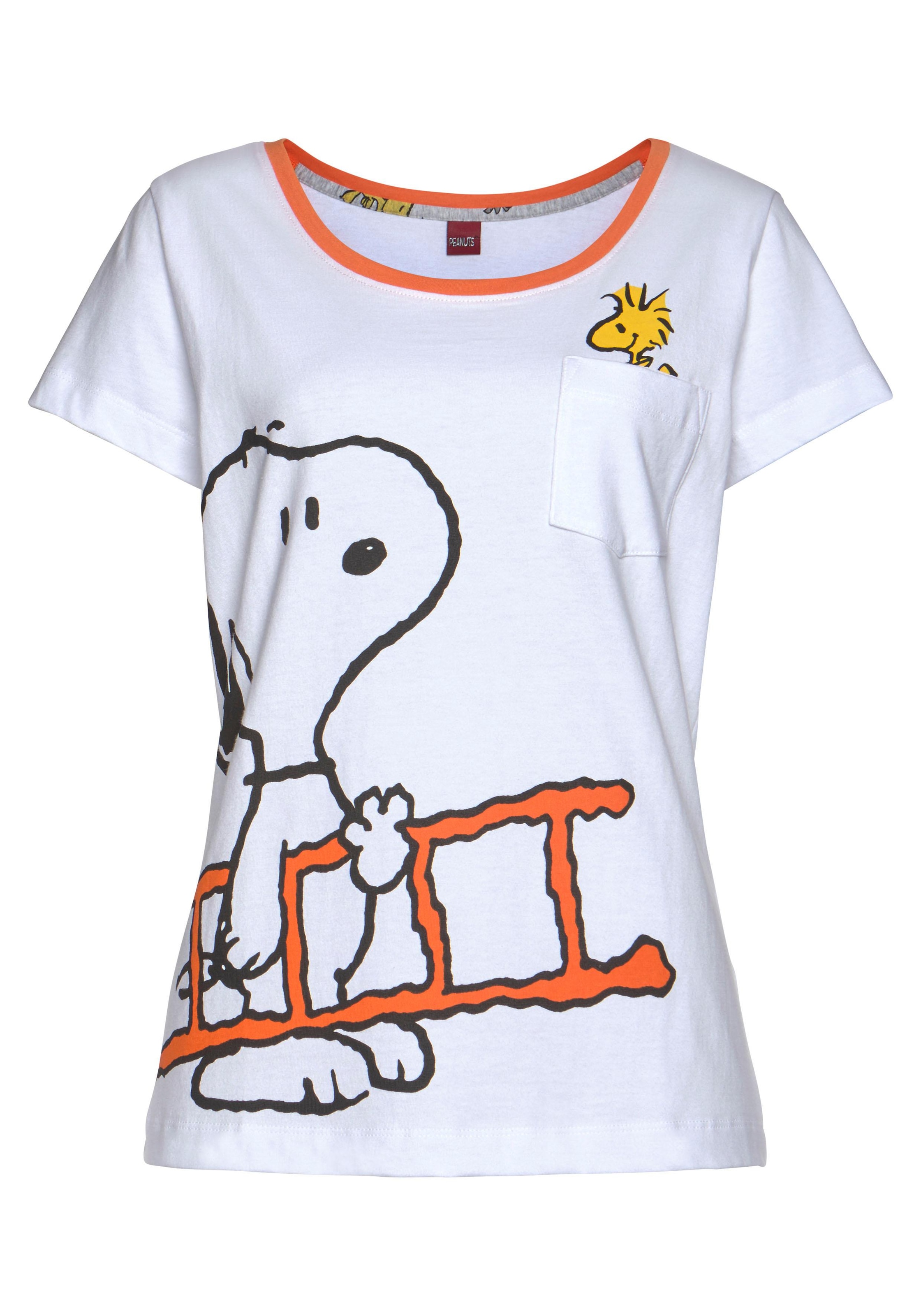 Peanuts Pyjama, (2 tlg.), mit Snoopy und Woodstock Druck