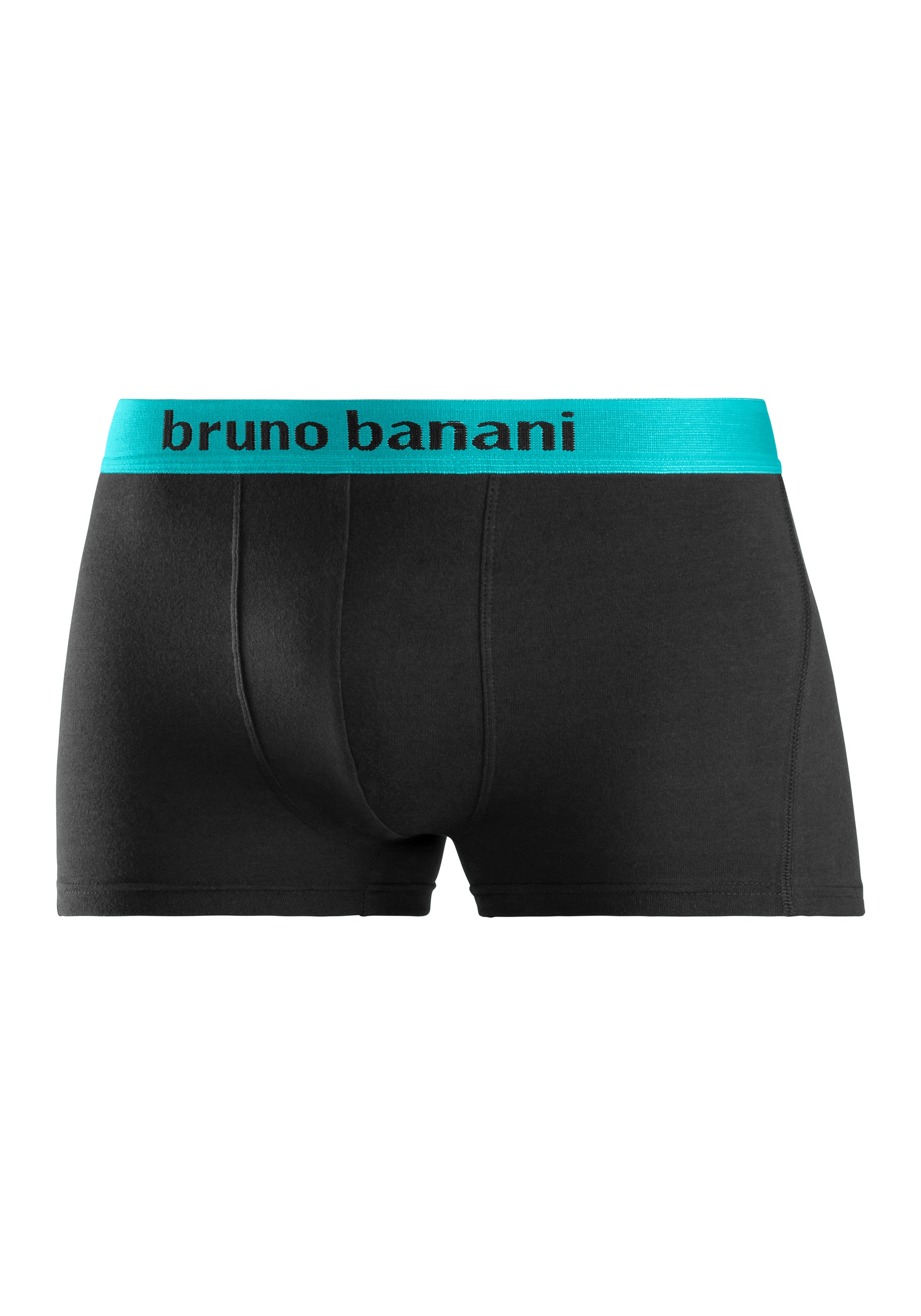 Bruno Banani Boxer »Boxershorts für Herren«, (Packung, 4 St.), mit farbigen Marken-Schriftzug am Bündchen