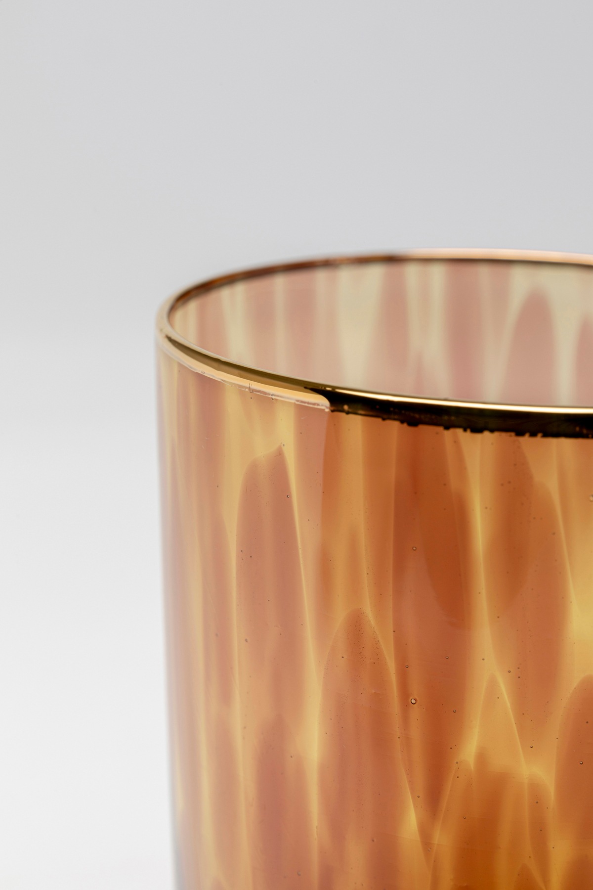 Kare Design Glas "Caramel" Longdrink-, Wein-, Sekt- oder Wasserglas