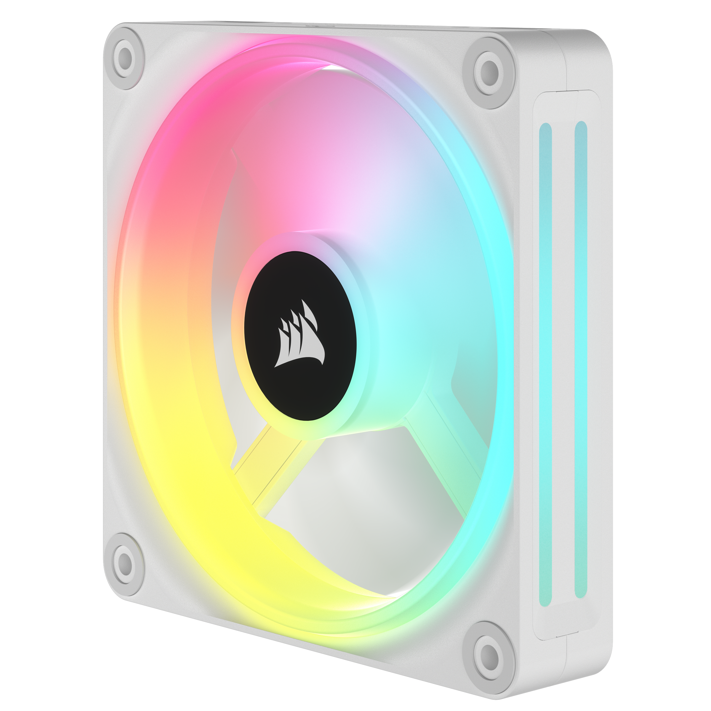 Corsair Gehäuselüfter »iCUE LINK QX140 RGB Erweiterungskit – Weiss 140-mm-PWM-Lüfter«, RGB-Lüfter
