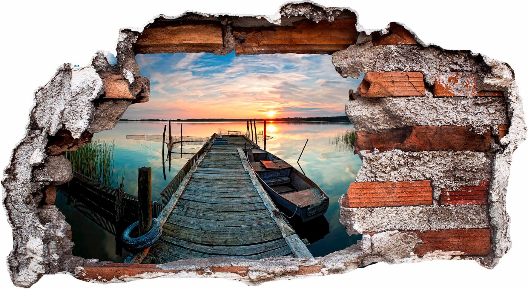 Image of Wall-Art Wandtattoo »Sunset at the lake« bei Ackermann Versand Schweiz
