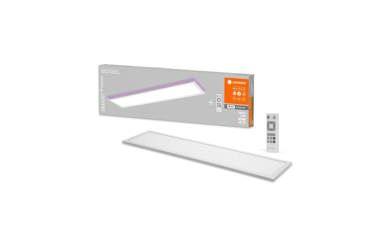   LED Deckenleuchte »SMART+ Planon Plus Backlight 100x25cm, RGBTW, ws« Farbwechsler | Kaltweiss | Neutralweiss | Tageslichtweiss | Warmweiss