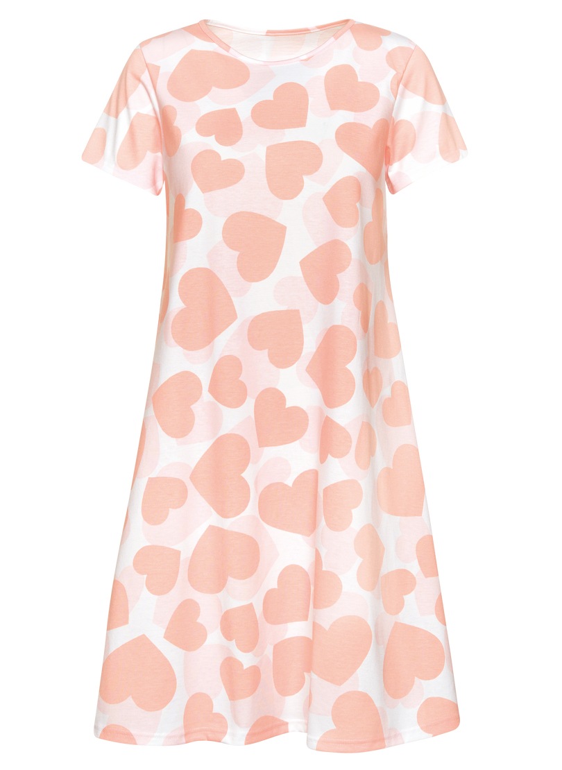 Trigema Nachthemd »TRIGEMA Nachthemd mit Allover-Herzen-Print« 1 Stk. tlg.
