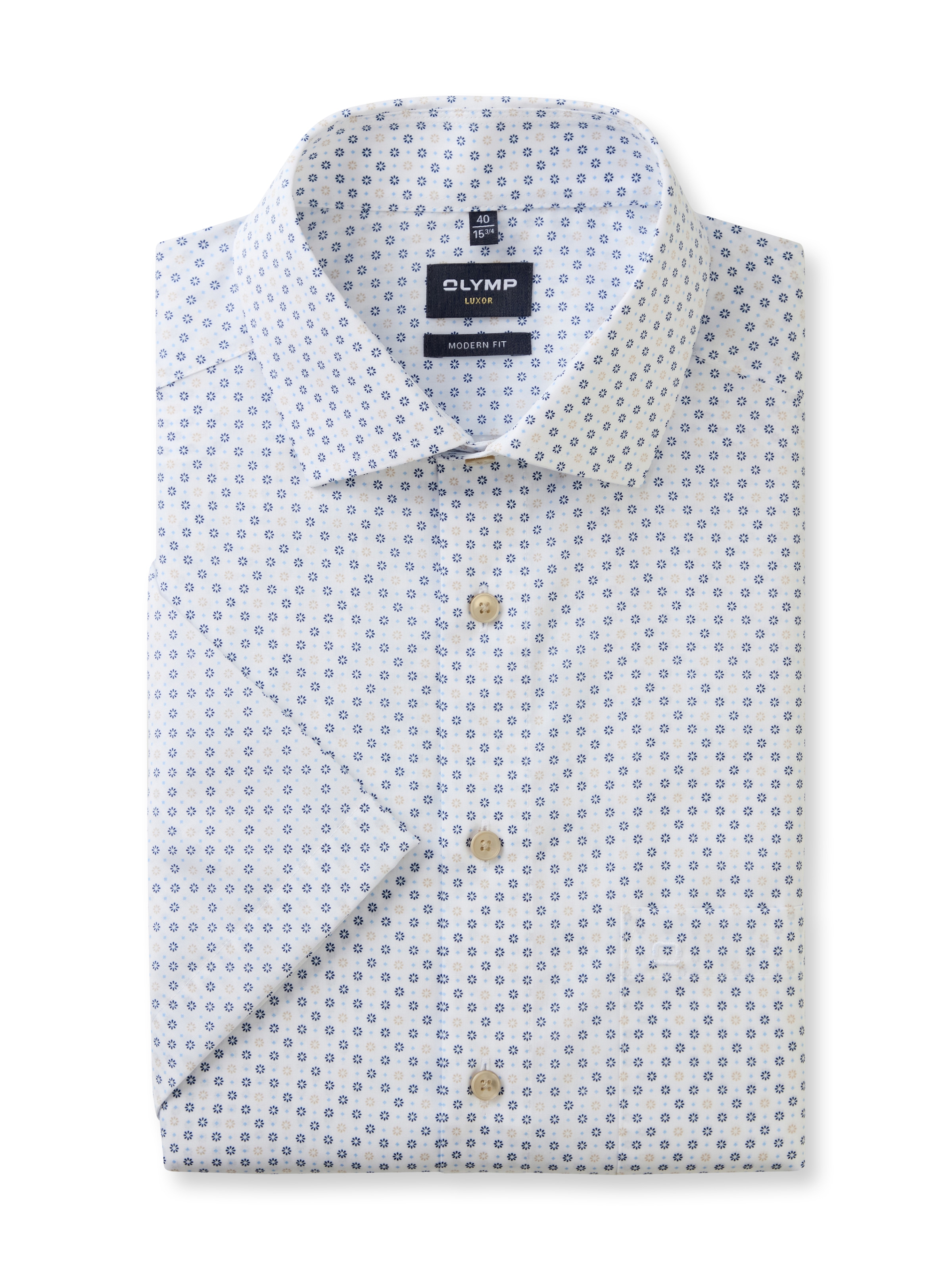 OLYMP Chemise à manches courtes »Luxor modern fit« mit mehrfarbigen Druck