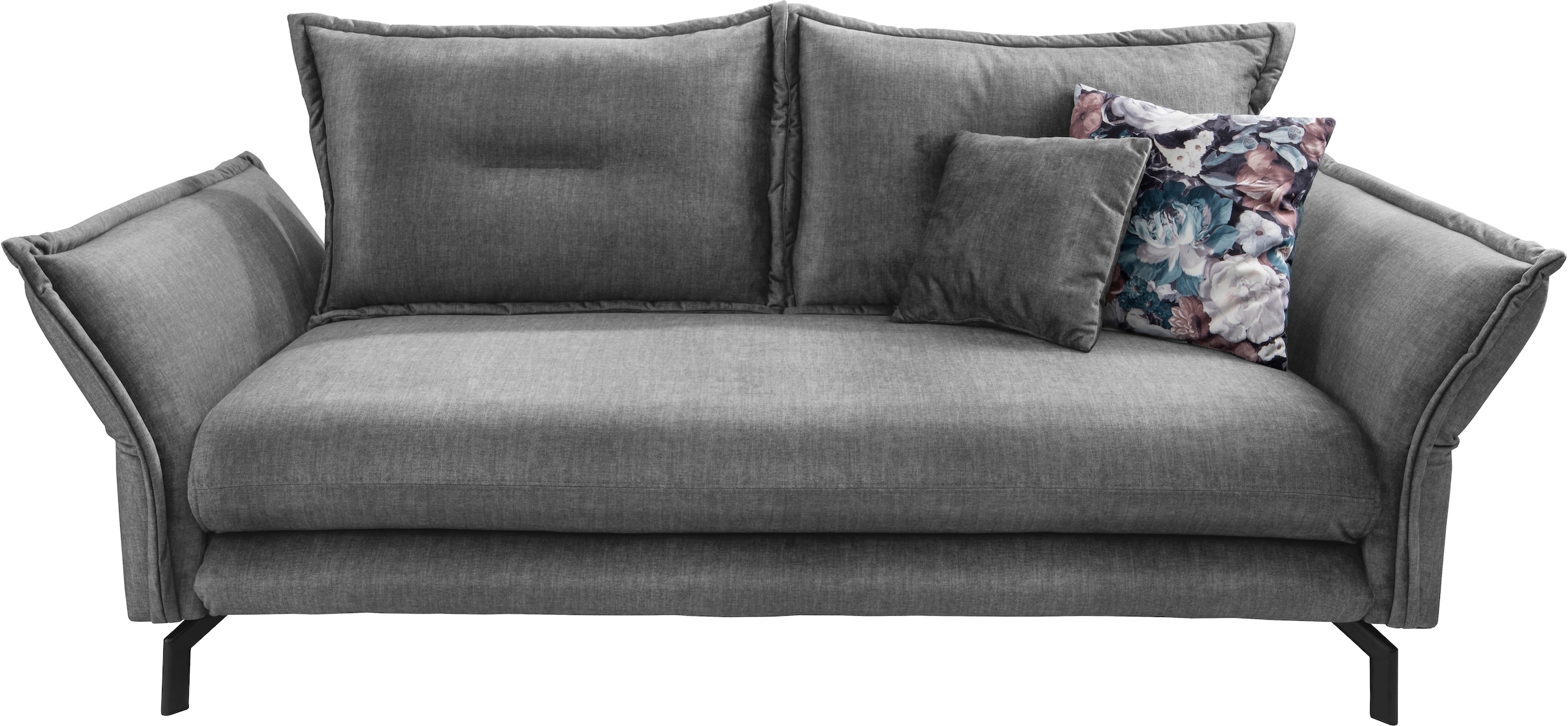 Home affaire Ecksofa »Lazio modern und bequem, schmale Armlehnen, tolle Detailverarbeitung« Armlehnen verstellbar