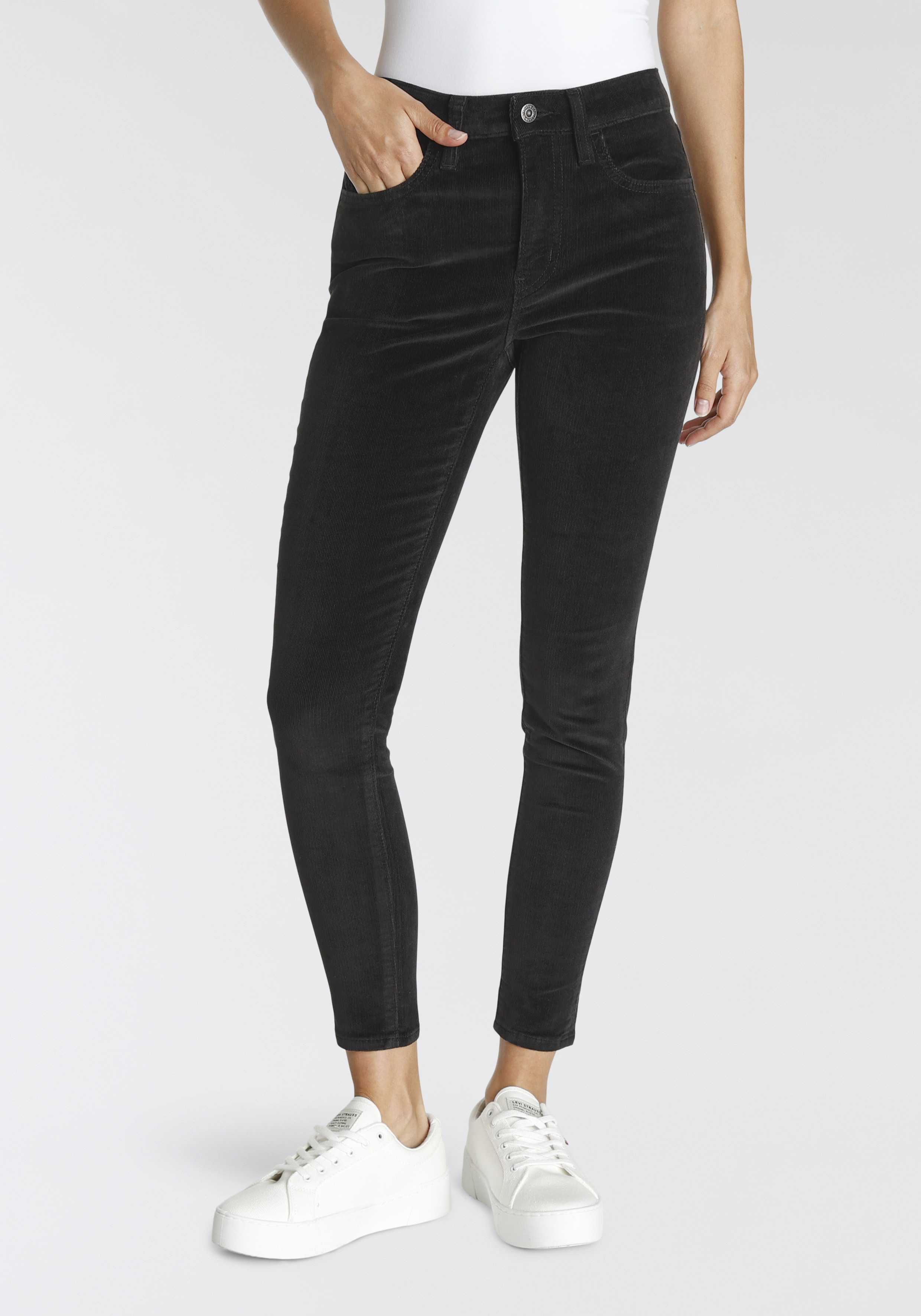 Cordhose »721 HIGH RISE SKINNY«, Feincord Qualität