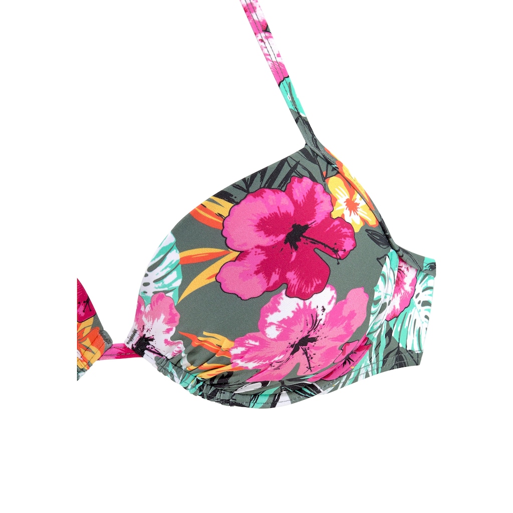 Buffalo Push-Up-Bikini-Top »Pine«, mit floralem Design