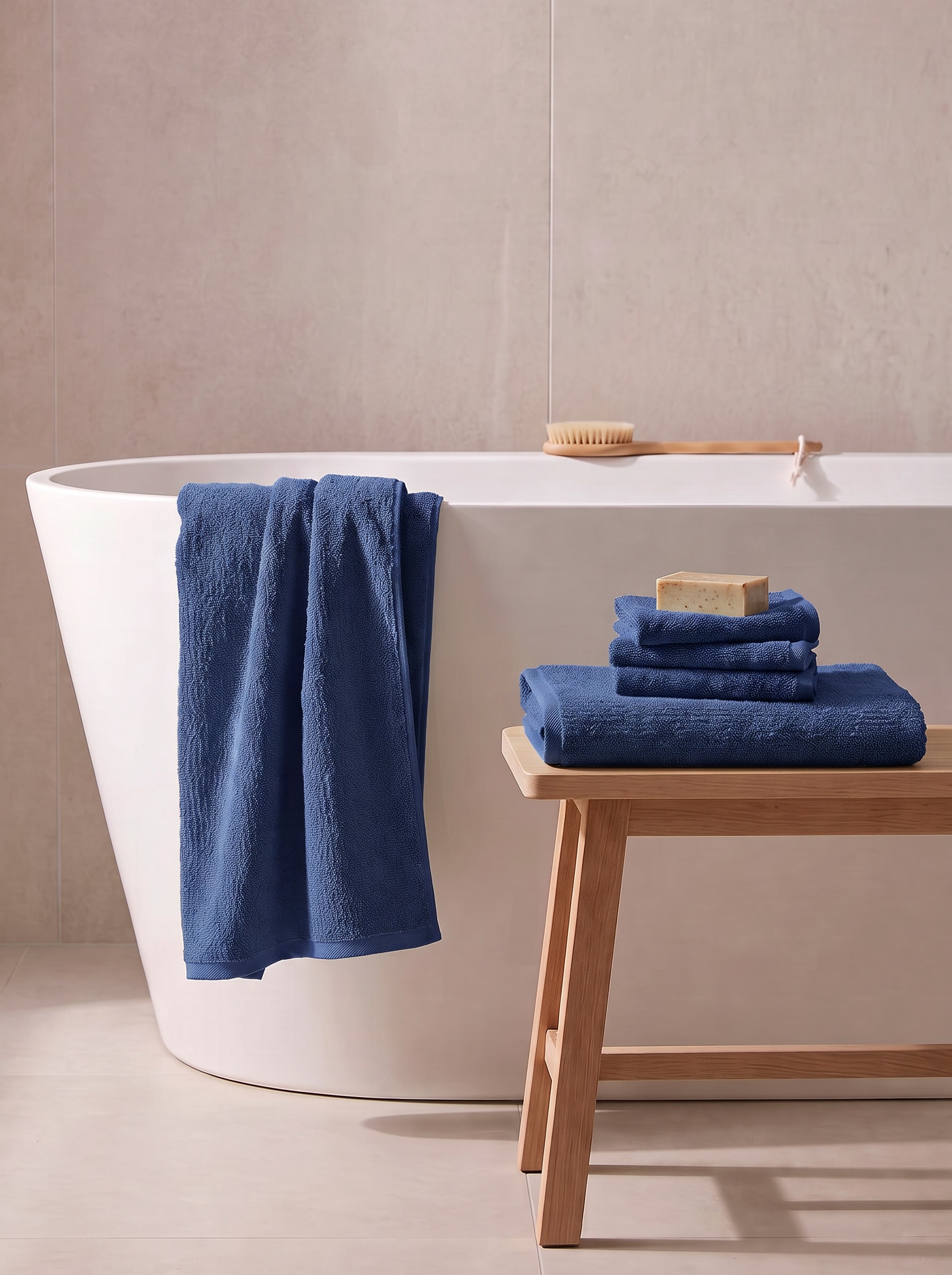 GOODproduct Badetuch »Riva, 80x150, Premium Handtücher, 500 gr/m²« Hoch-Tief-Struktur, Streifen, weich, 5 Jahre Garantie