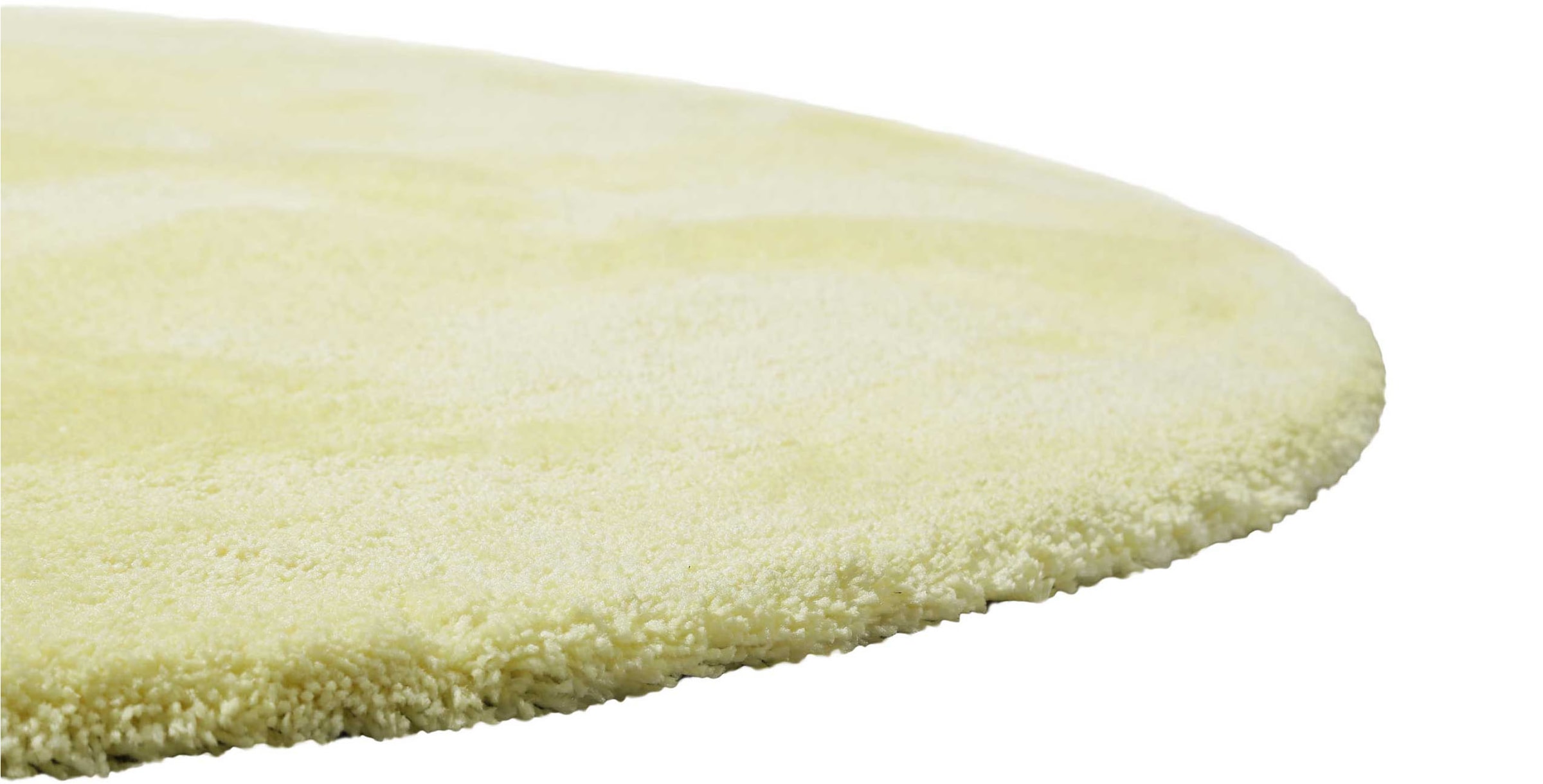 Homie Living Teppich »Pisa«, rund, 25 mm Höhe, Hochflor, Microfaser, uni, weich, Shaggy, Wohnzimmer, Schlafzimmer