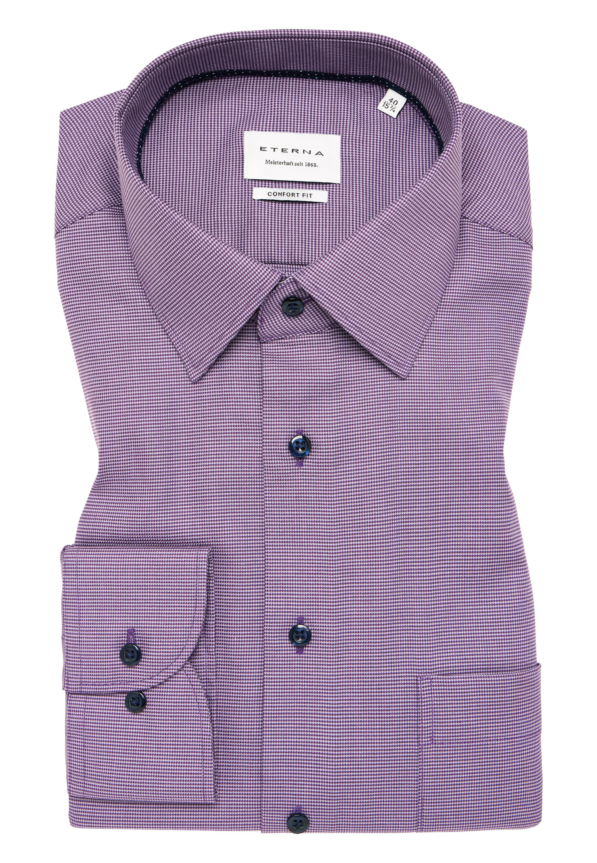 Eterna Langarmhemd »COMFORT FIT« NON IRON (bügelfrei)