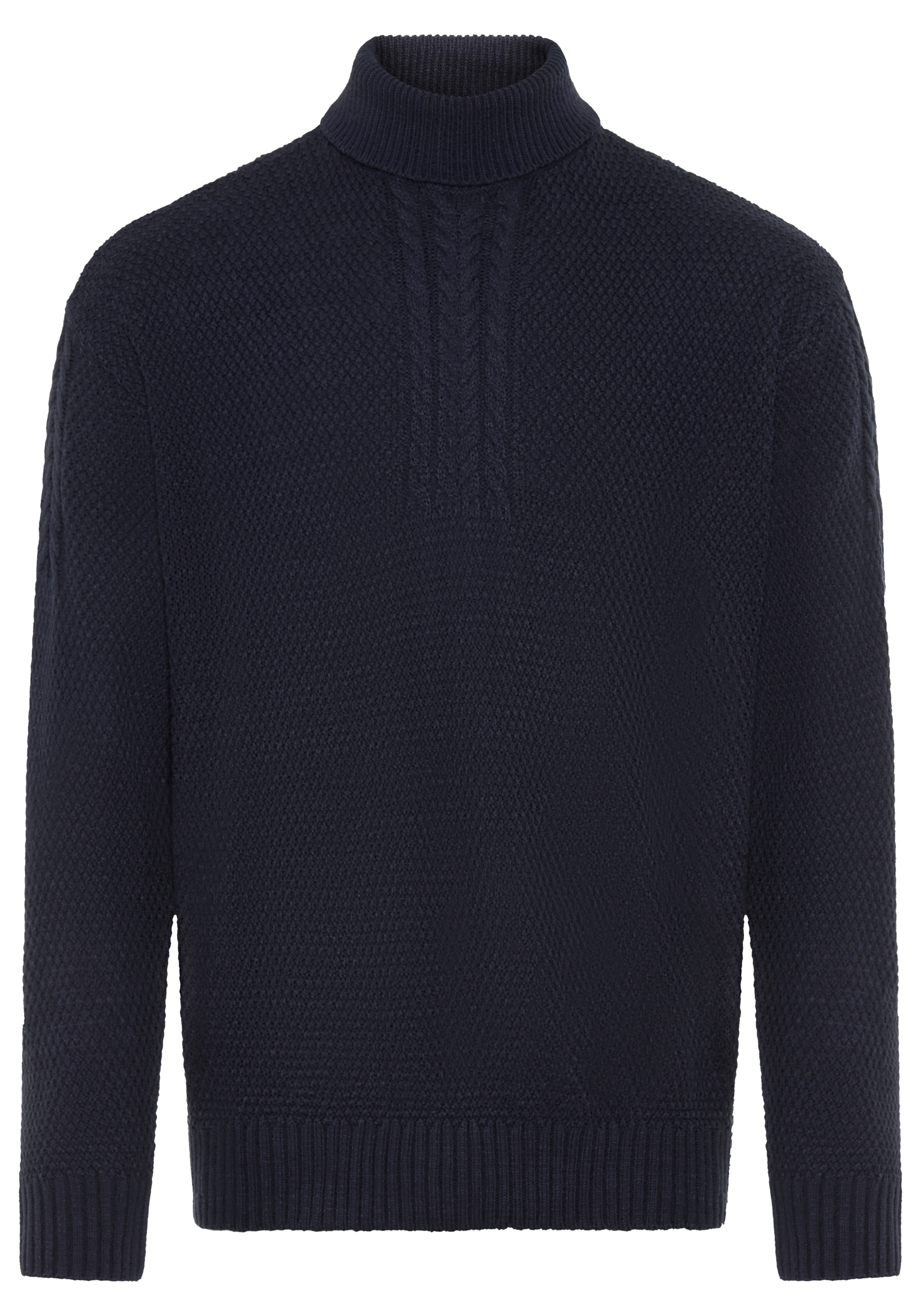 Man's World Rollkragenpullover »Neue Kollektion! Highlight Zopfmuster« aus Strickmaterial, mit Rollkragen, Regular Fit, mit Langarm