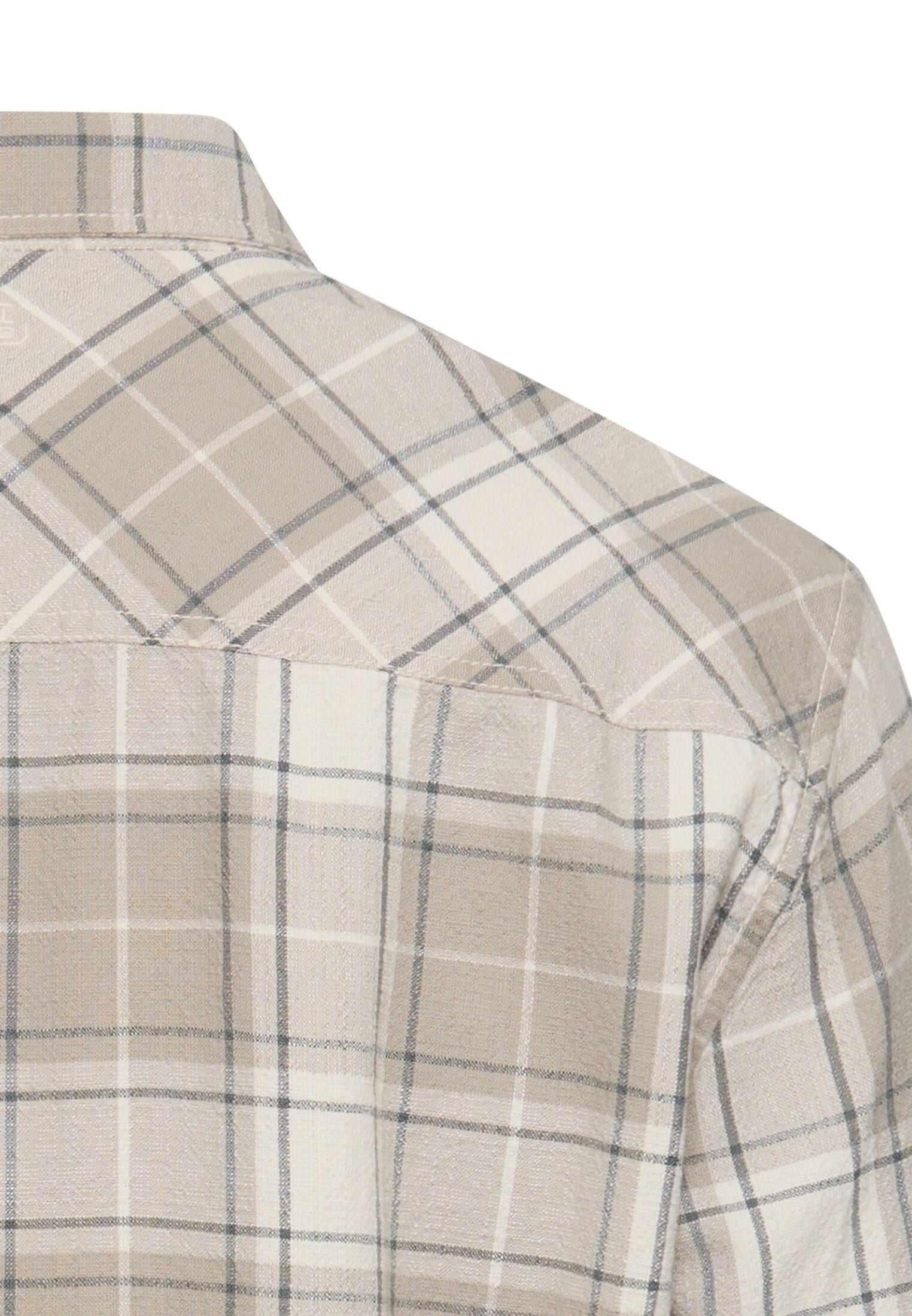 camel active Langarmhemd mit Karo-Muster