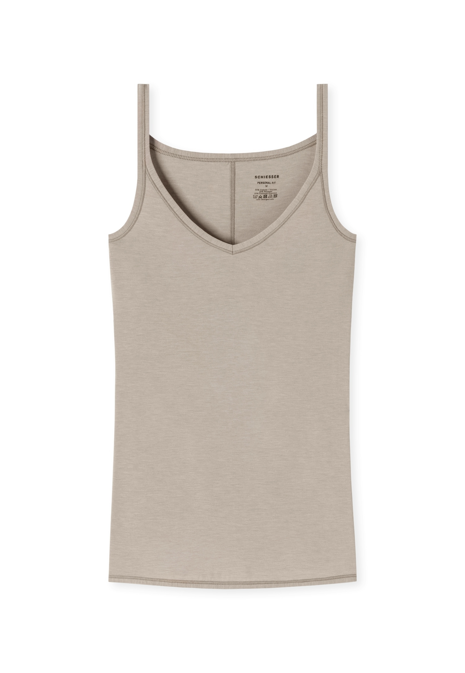 Schiesser Spaghettitop »Personal Fit« V-Ausschnitt, atmungsaktiv, schmale Träger
