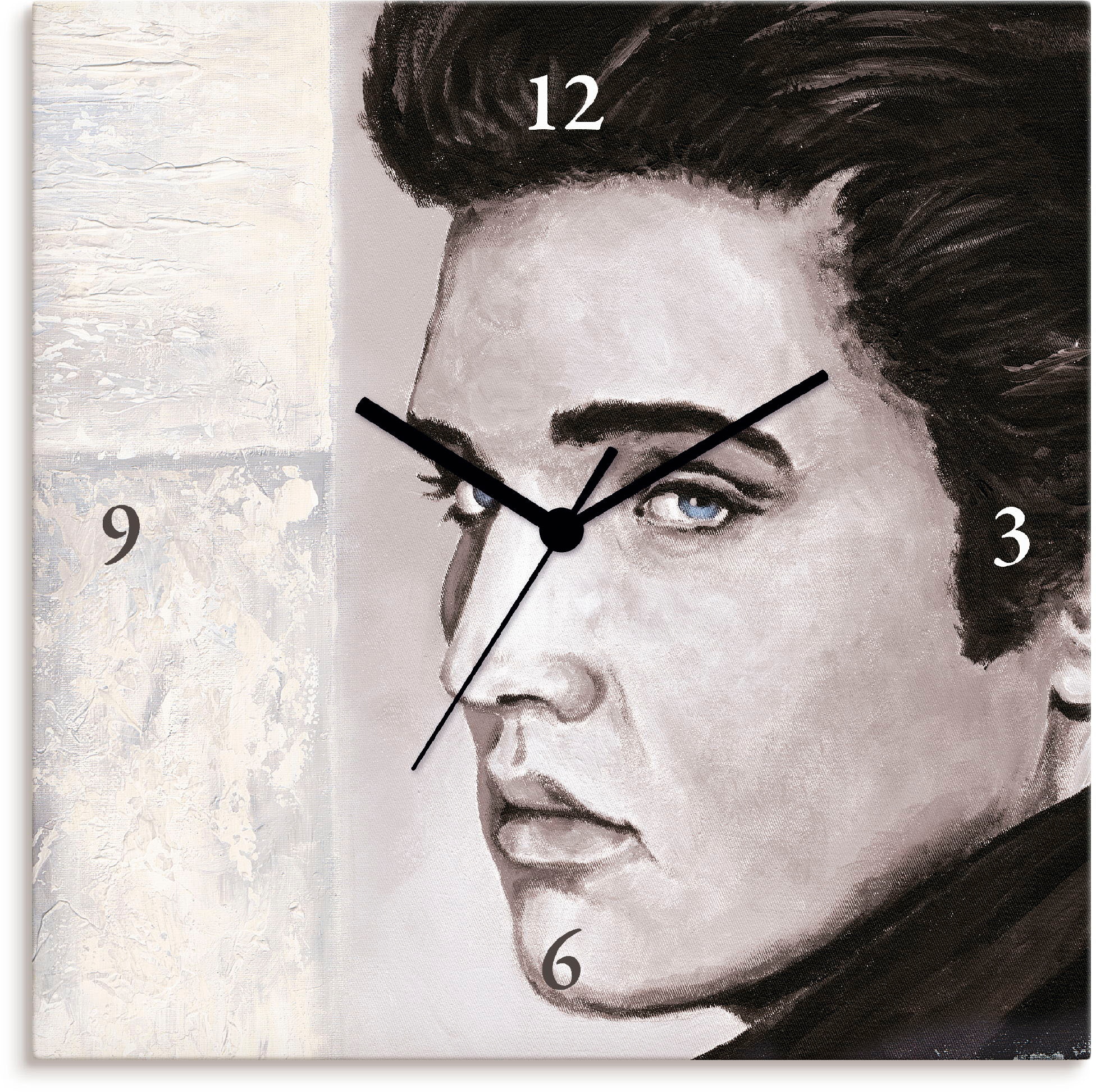 Artland Wanduhr ohne oder wahlweise Tickgeräusche lautlos Funhuhrwerk, Legenden Presley«, - mit »Hollywood Elvis Quarz- kaufen II
