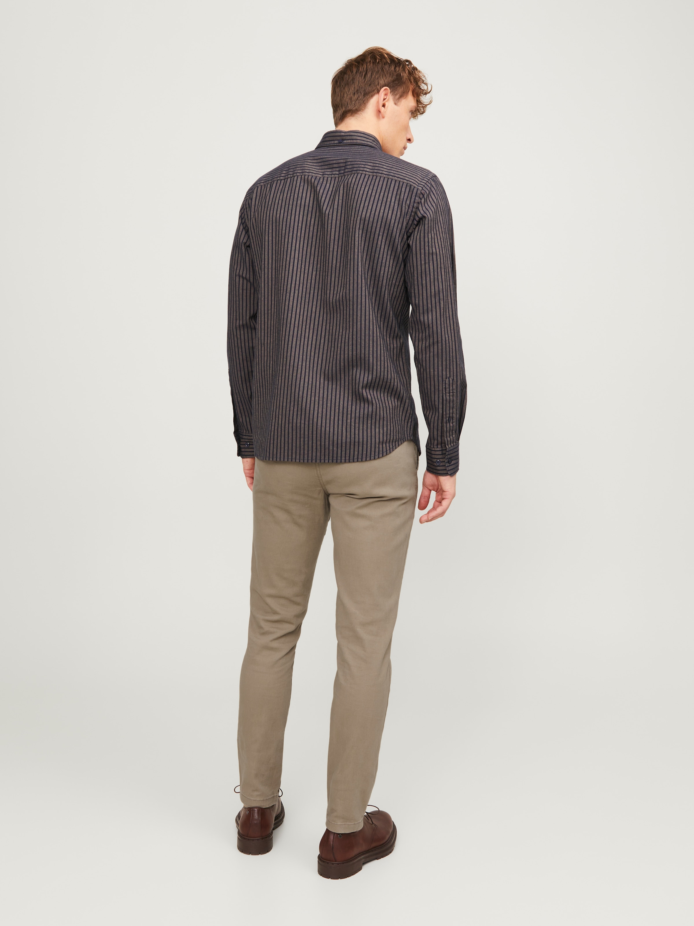 Jack & Jones Chinos »JPSTMARCO mit schmalem Bein und pflegeleichtem Stoff«  washed, modisch, schmal, Baumwollmischung