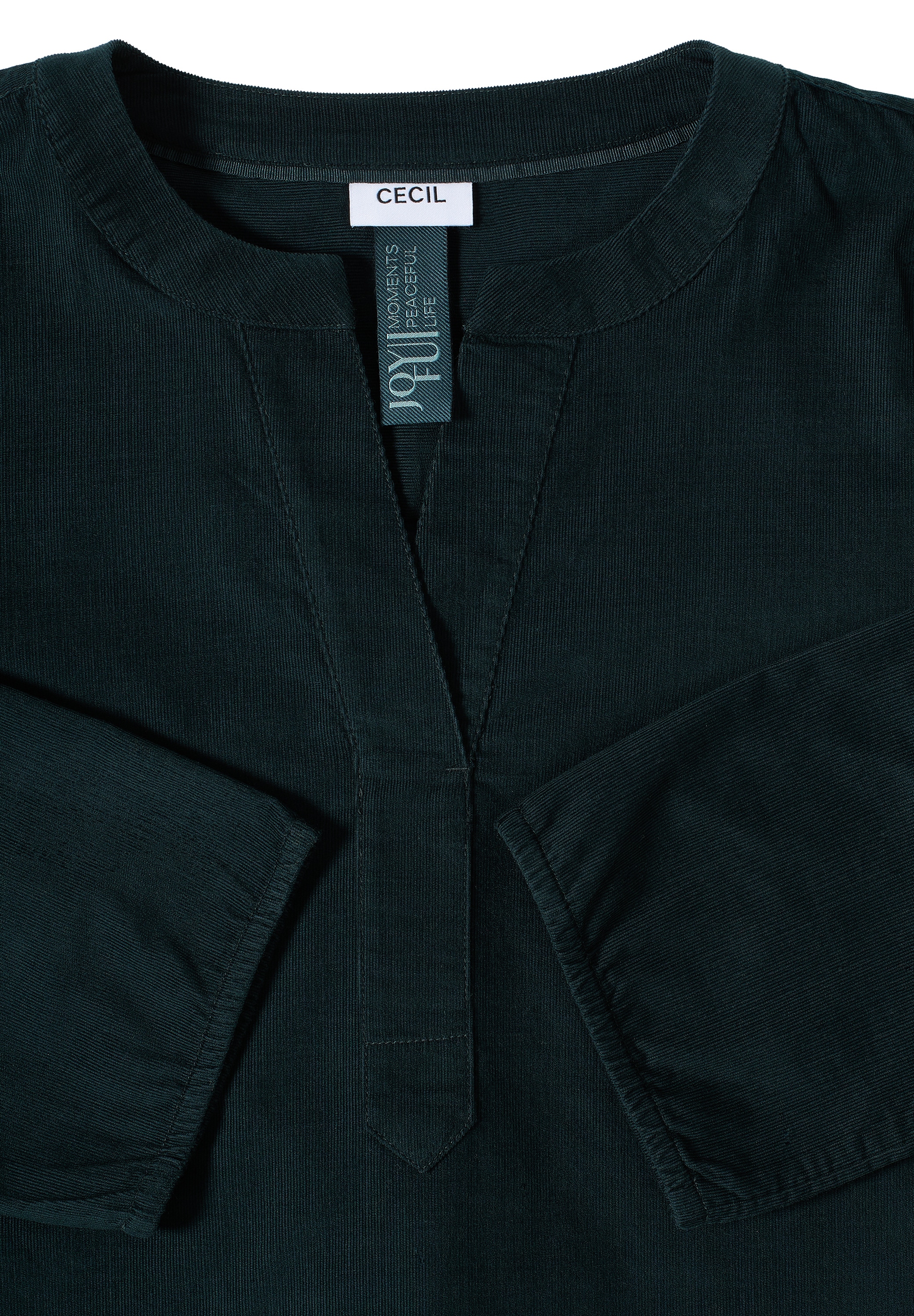 Cecil Schlupfbluse, in softer Cordstruktur aus reiner Baumwolle