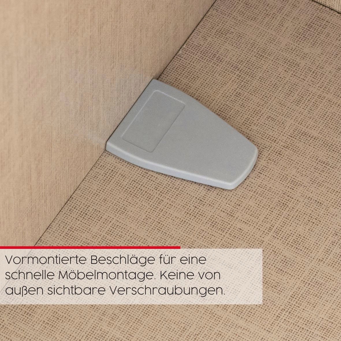 rauch Schwebetürenschrank »Kleiderschrank Schrank Garderobe Wäscheschrank TEGIO« mit hochwertigen Holzdekoraufleistung und Glasfront MADE IN GERMANY
